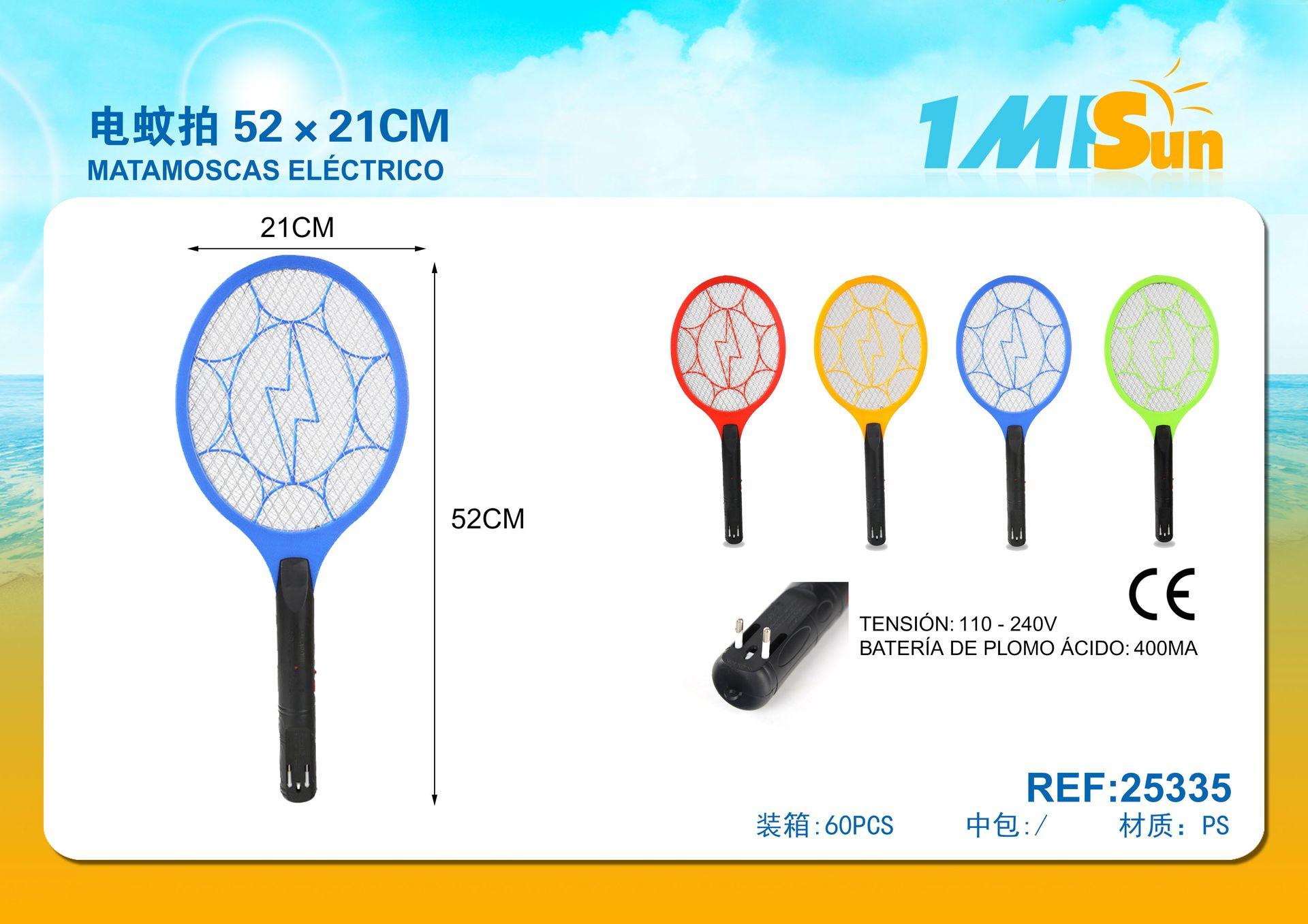 Raqueta eléctrica matainsectos, 52 × 21 cm, modelo 25335