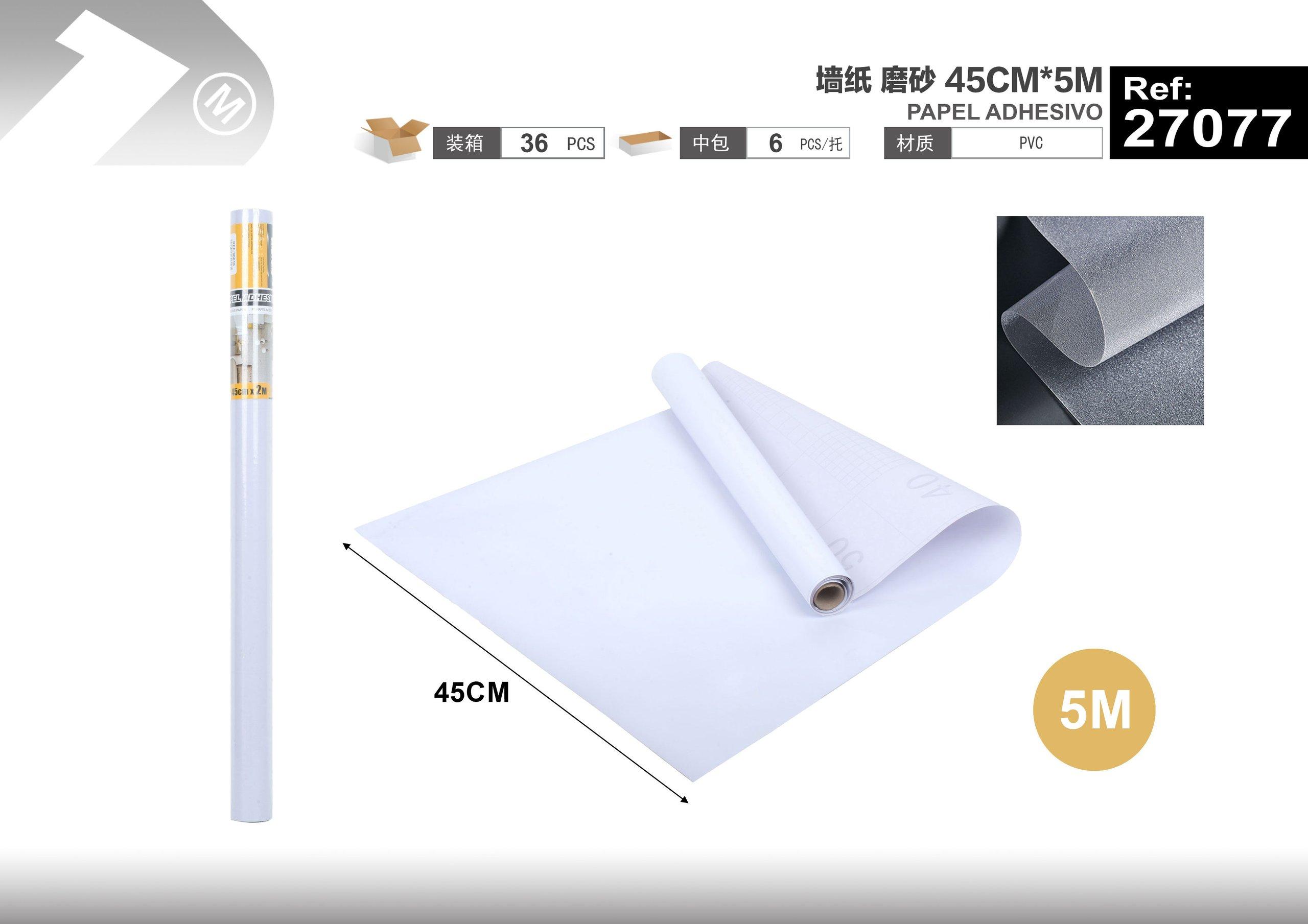 Papel tapiz monocromático, 45 cm, 5 m