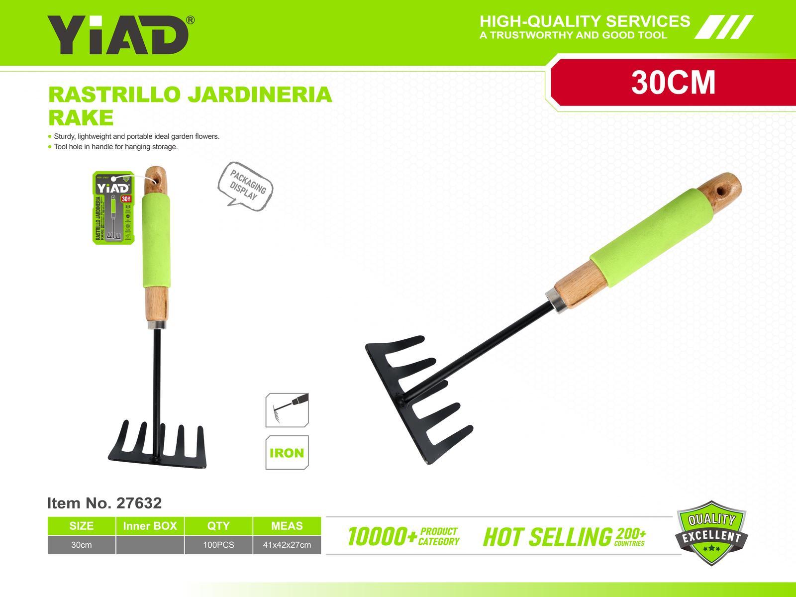 Herramienta con mango corto de madera, ref. 27632
