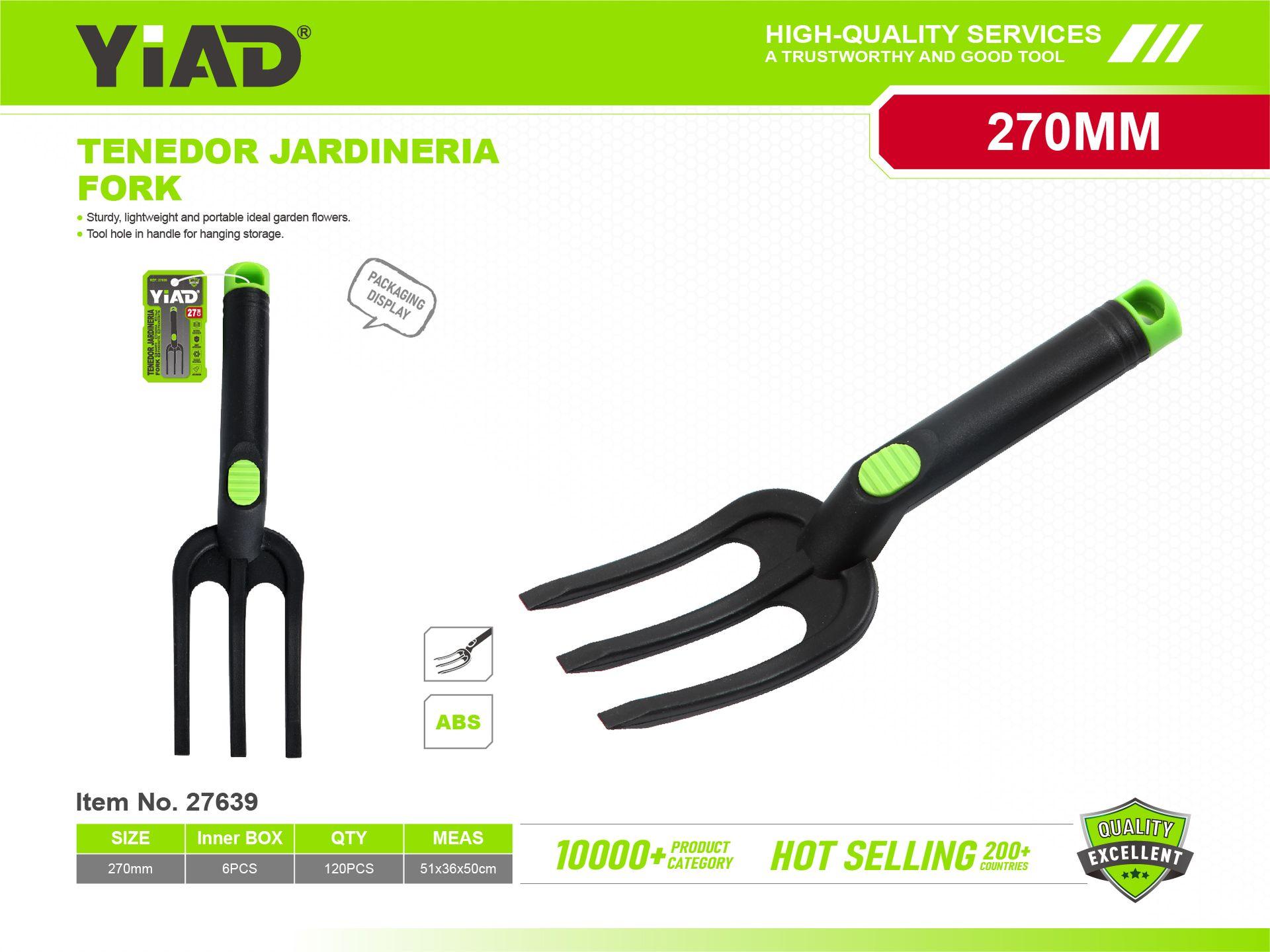 Utensilios con mango de hierro negro y verde, ref. 27639