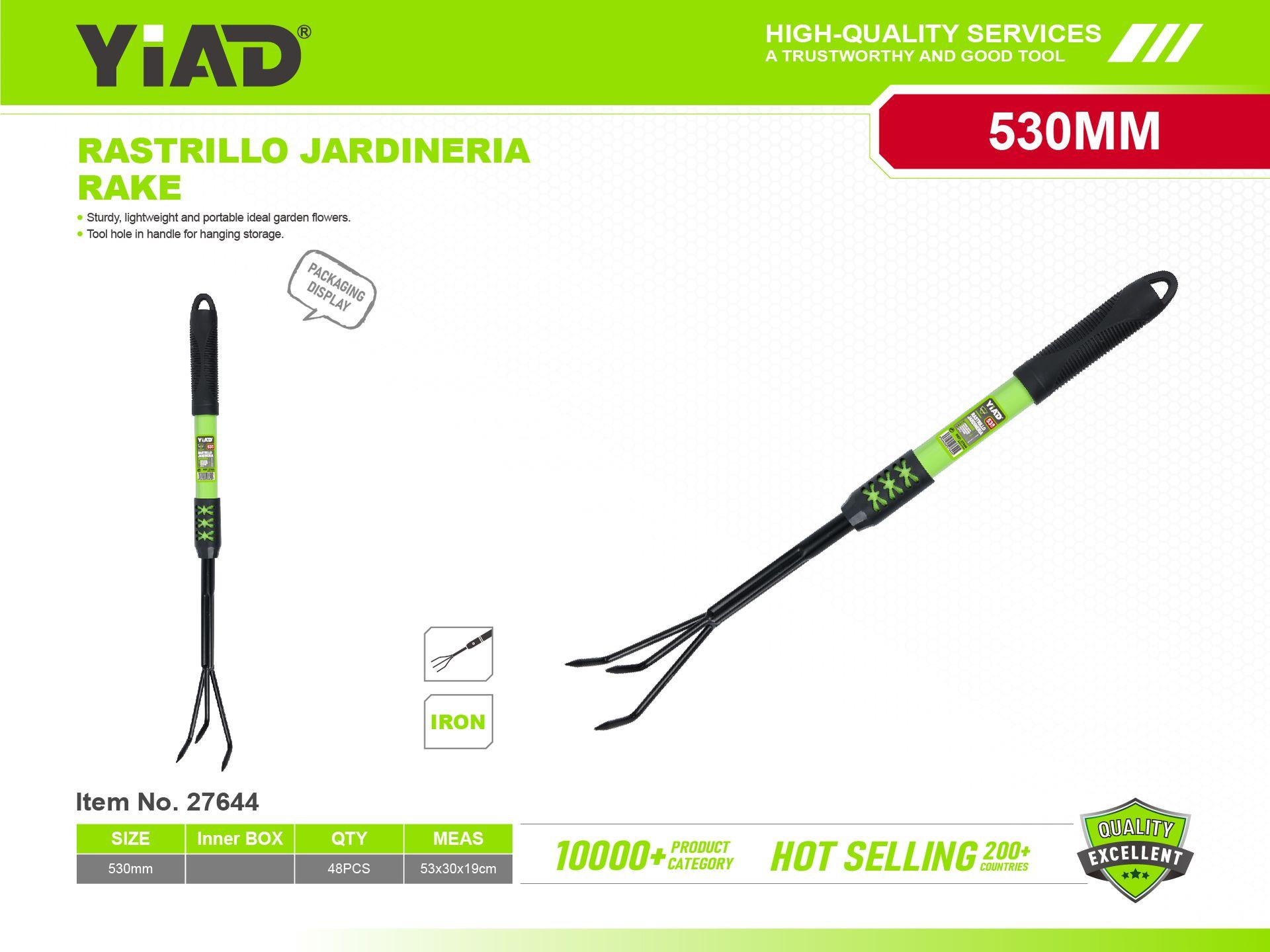 Utensilios con mango de hierro negro y verde, ref. 27644