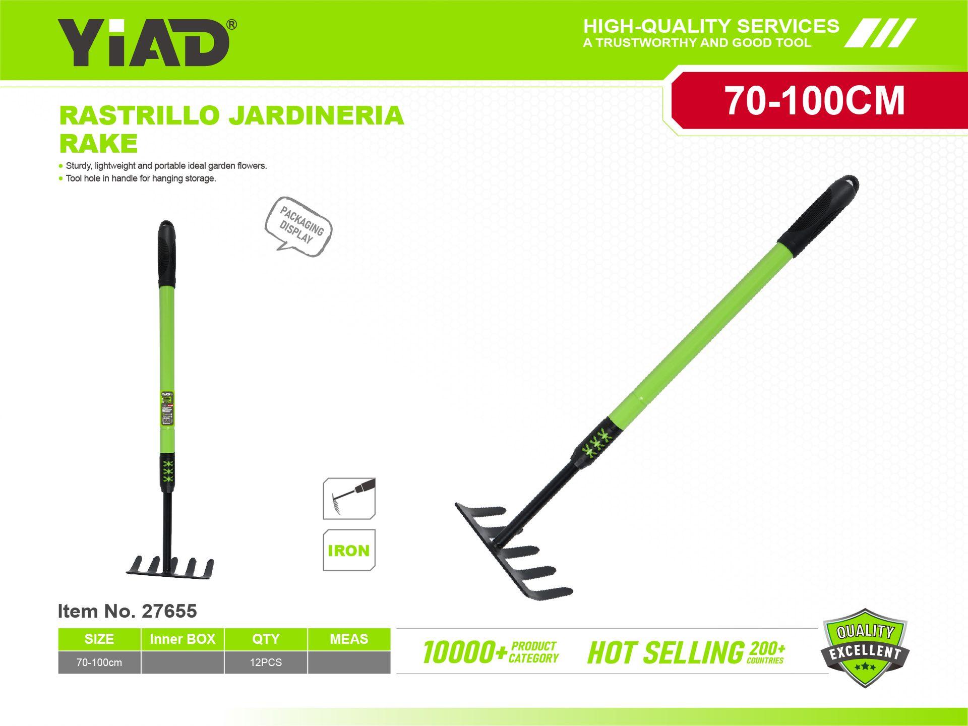 Utensilios con mango de hierro negro y verde, ref. 27655