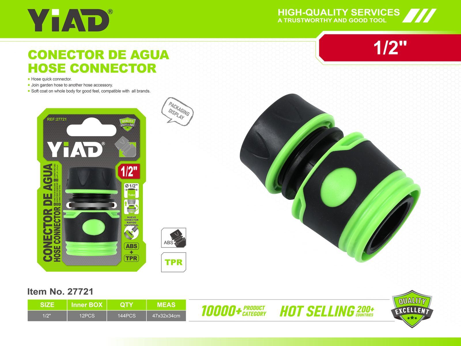 Conectores plásticos para tubería de agua, ref. 27721
