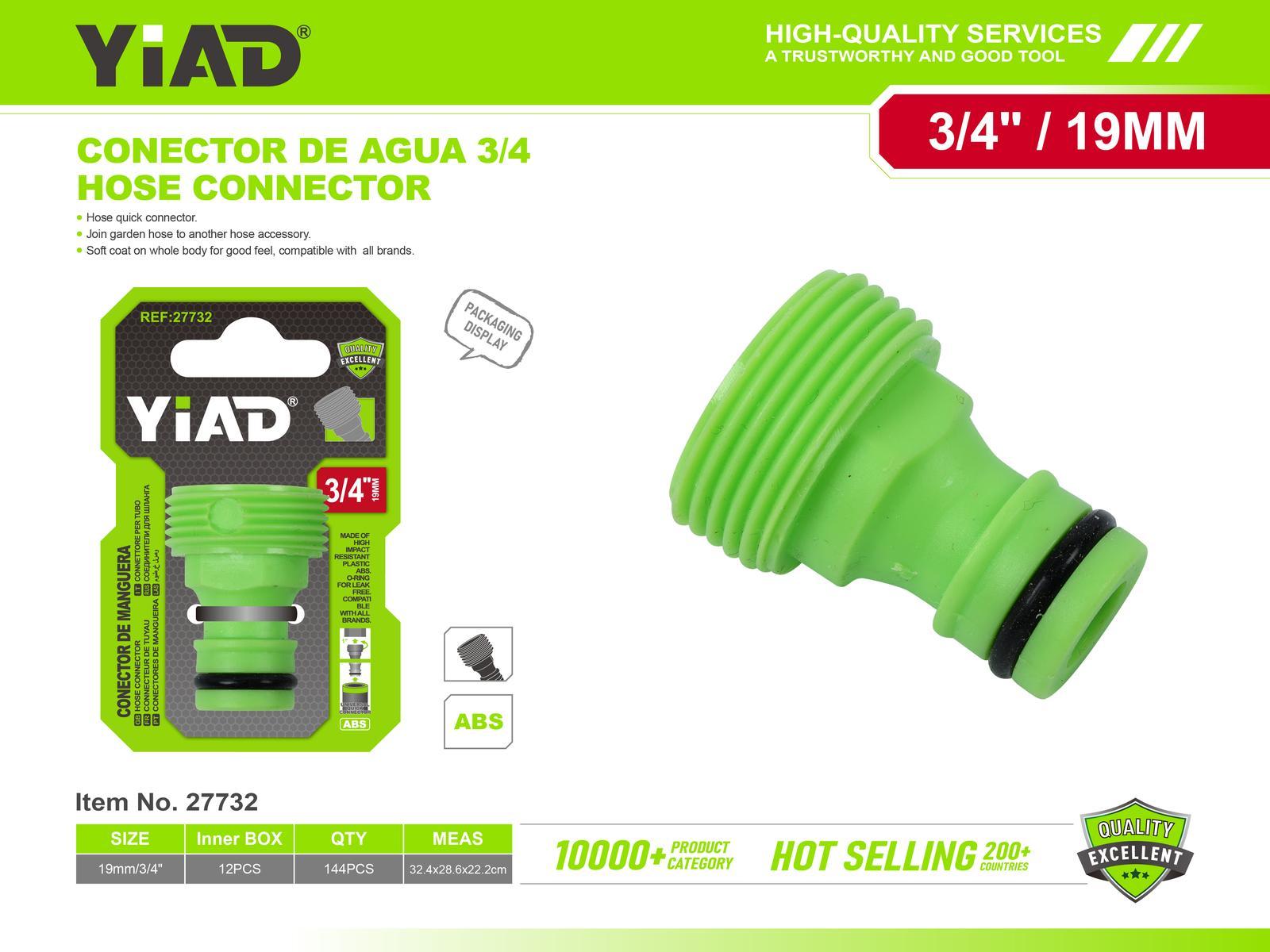 Conectores plásticos para tubería de agua, ref. 27732