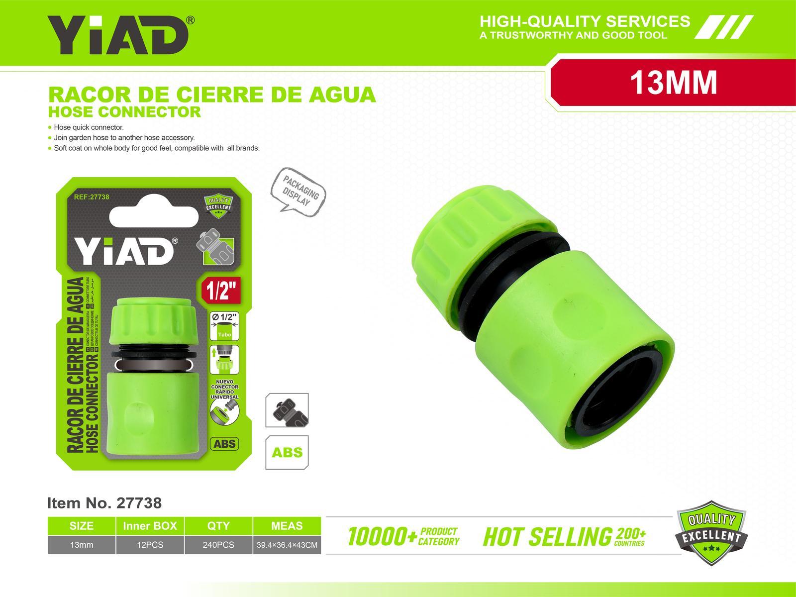 Conectores plásticos para tubería de agua, ref. 27738