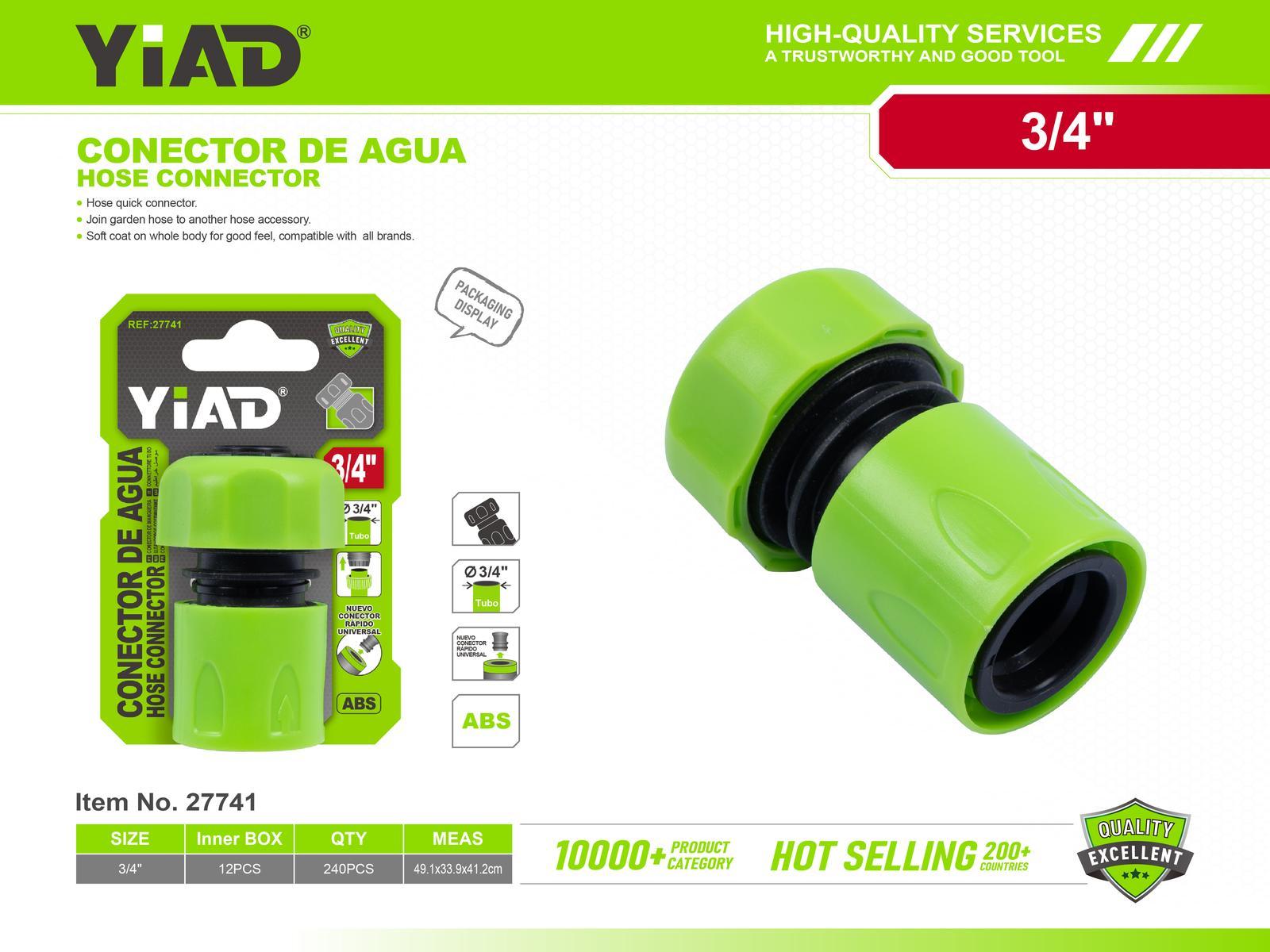Conectores plásticos para tubería de agua, ref. 27741