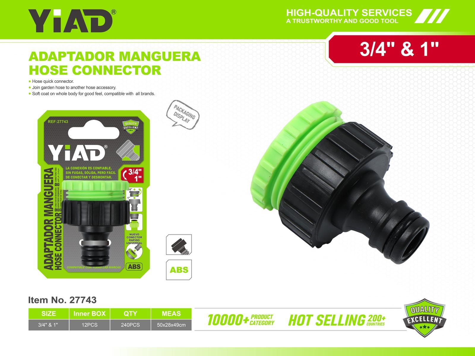 Conectores plásticos para tubería de agua, ref. 27743