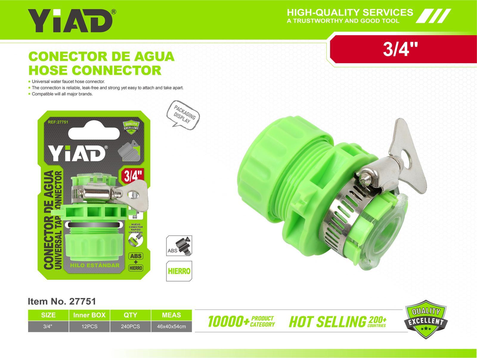 Conectores plásticos para tubería de agua, ref. 27751