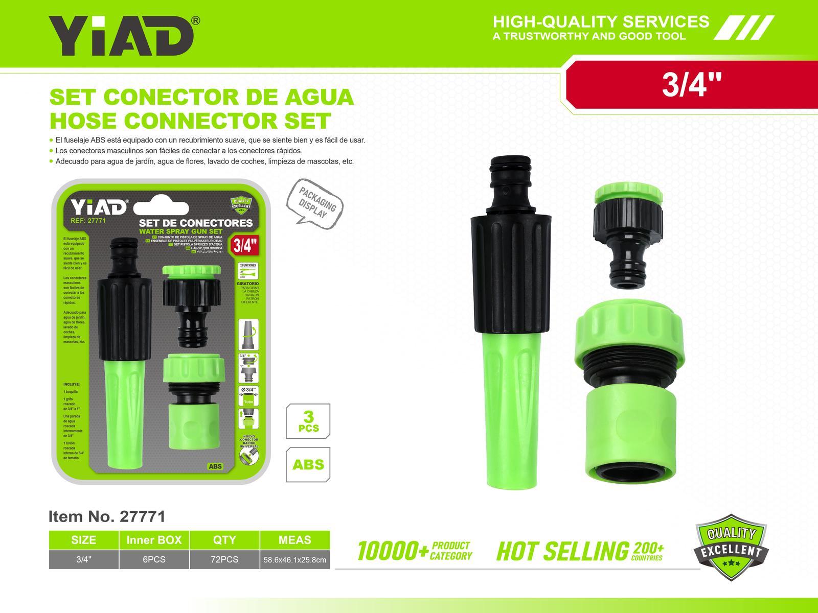 Juego de conectores, 3 piezas, ref. 27771