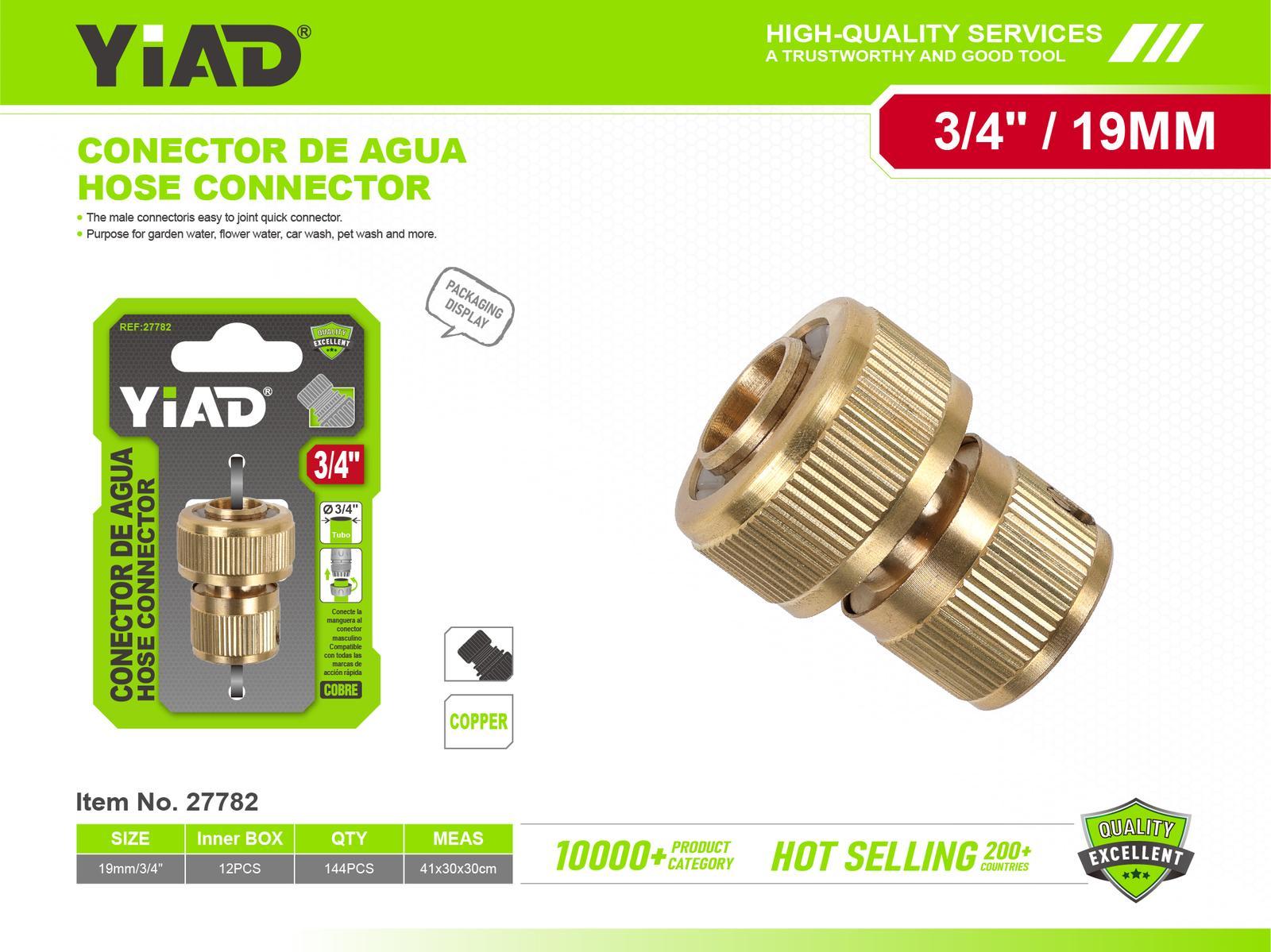 Conectores metálicos para tubería de agua, ref. 27782