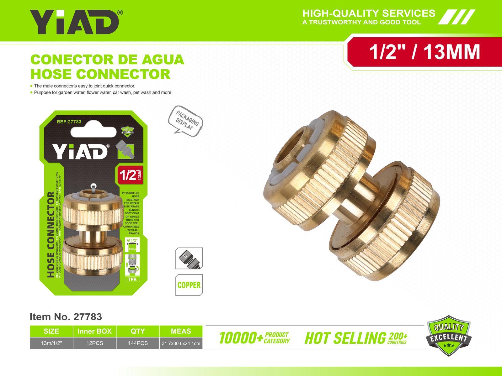 Conectores metálicos para tubería de agua, ref. 27783