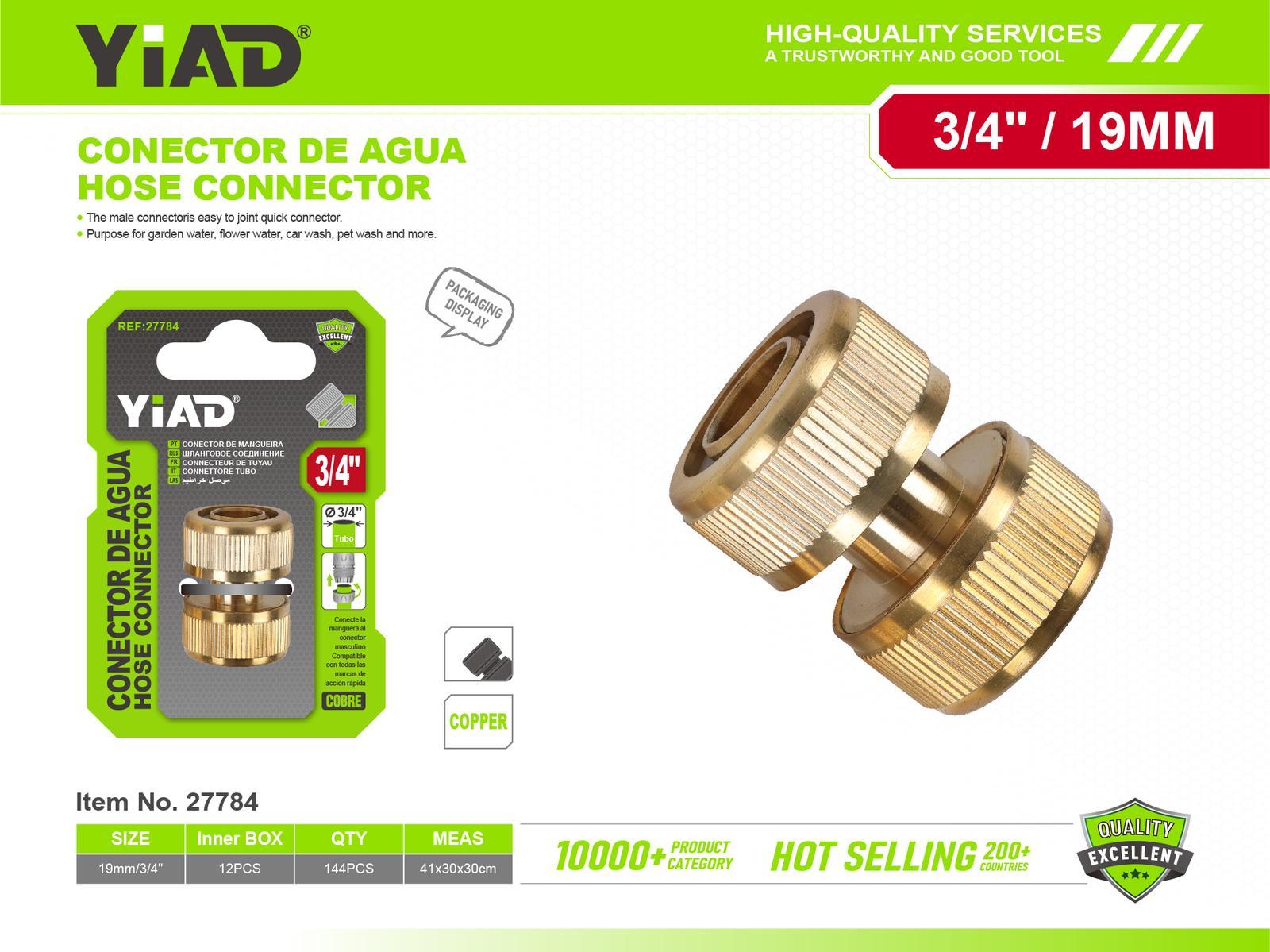Conectores metálicos para tubería de agua, ref. 27784