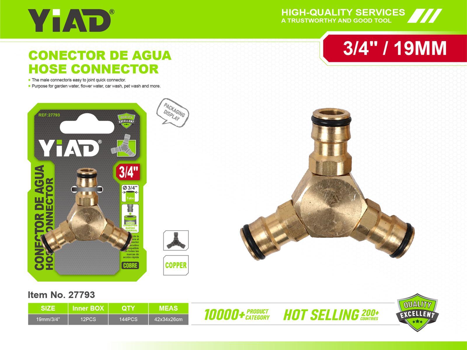 Conectores metálicos para tubería de agua, ref. 27793