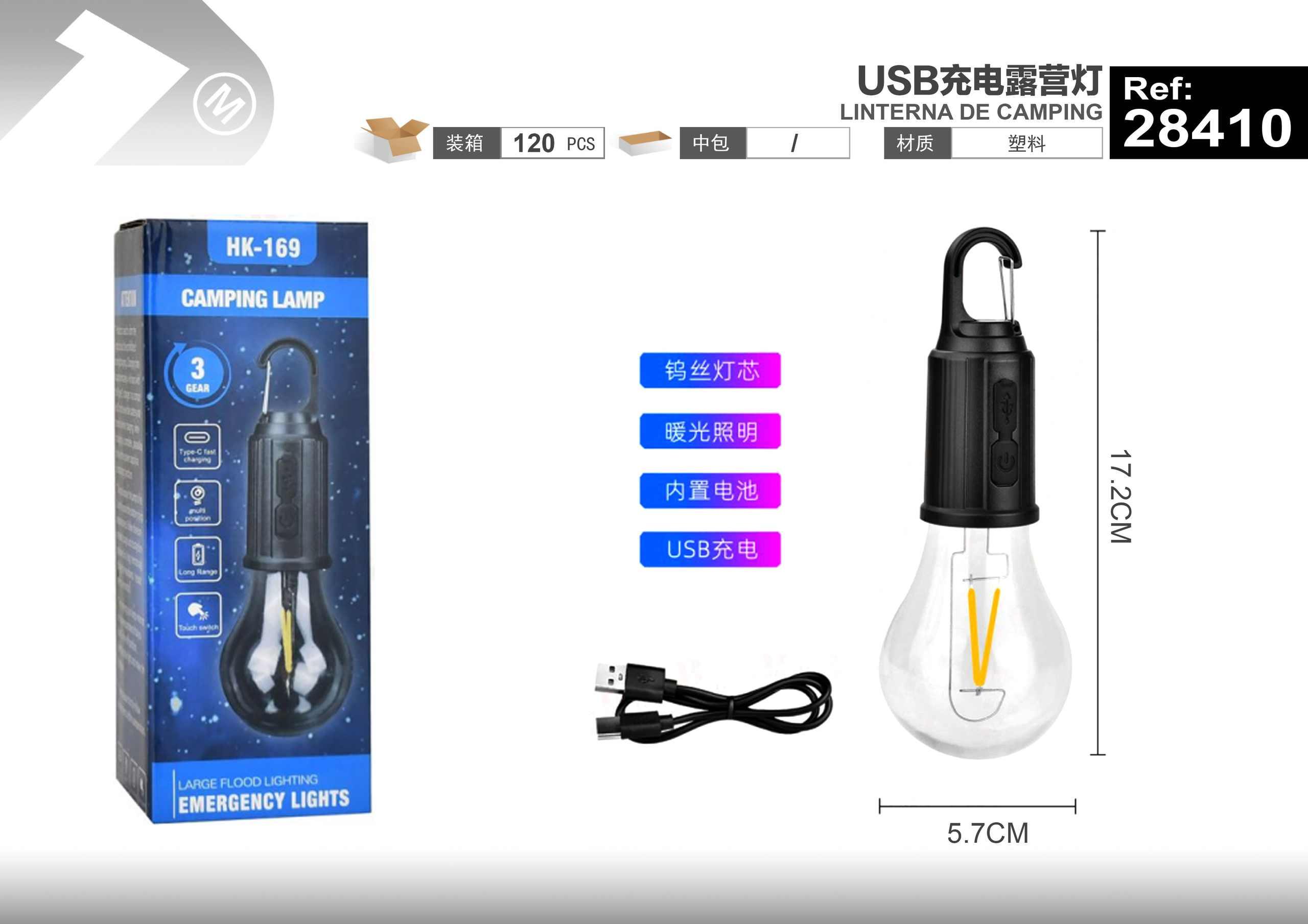 luces de acampada, modelo 28410