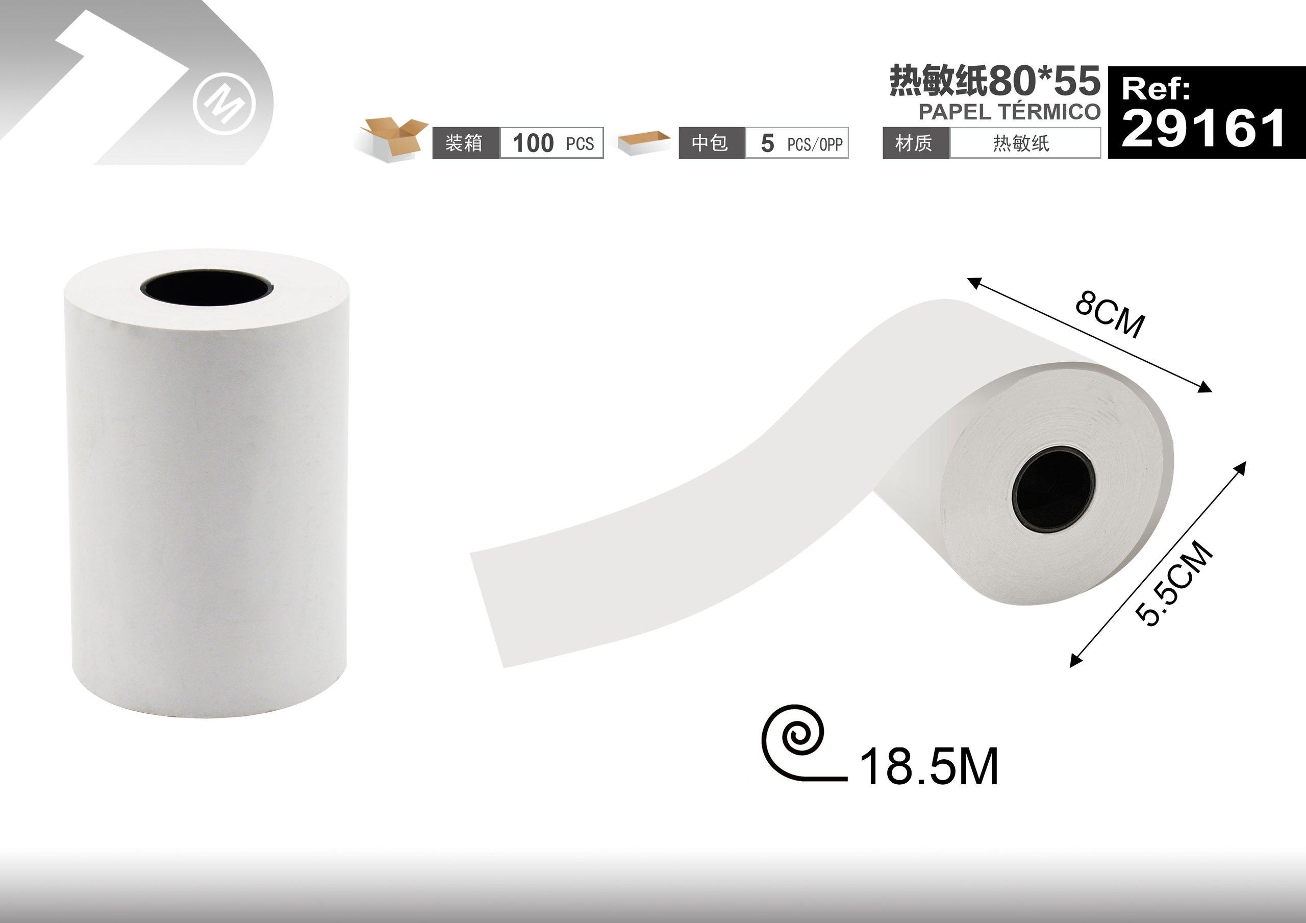 papel termico, 80 × 55