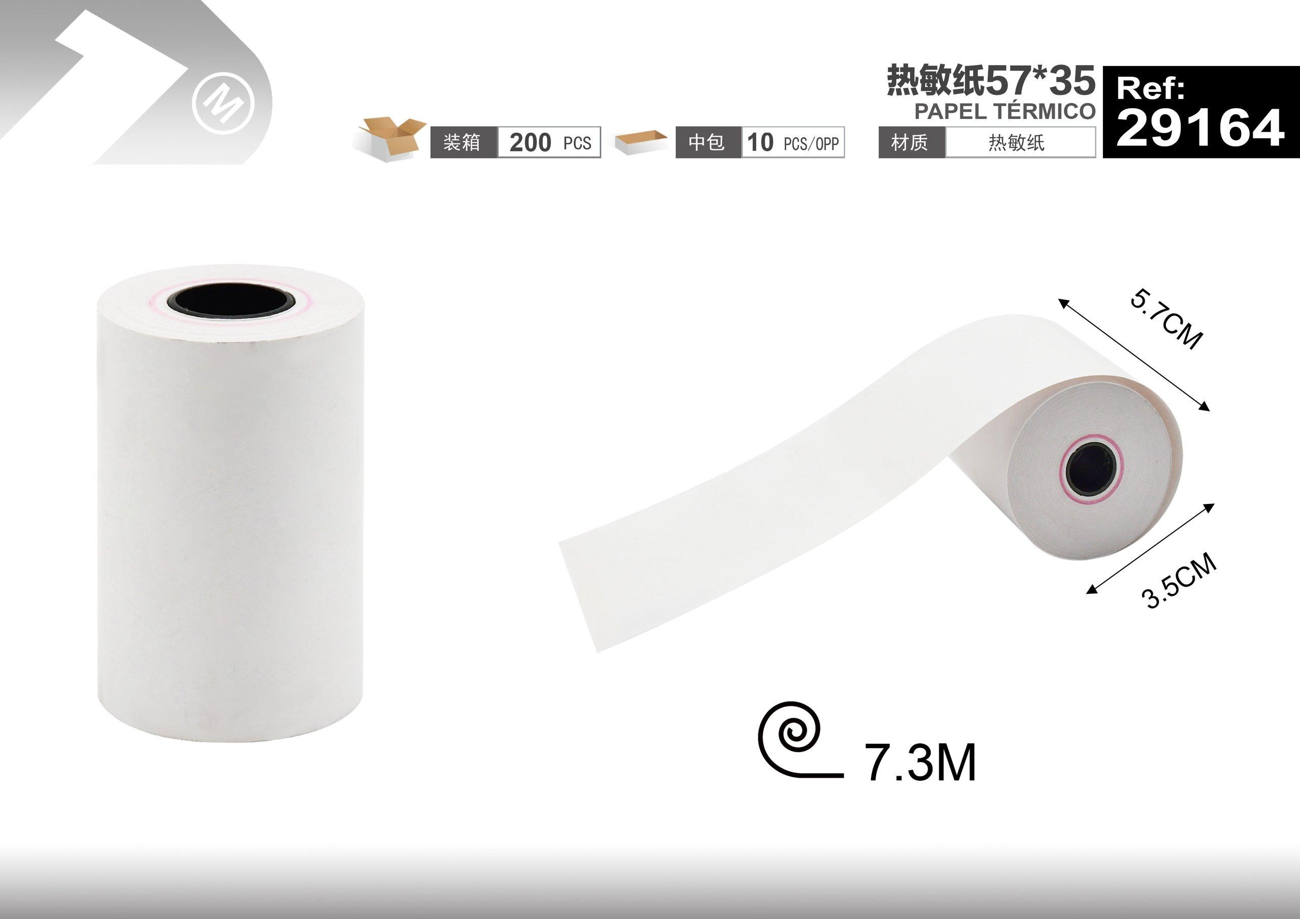 papel termico, 57 × 35