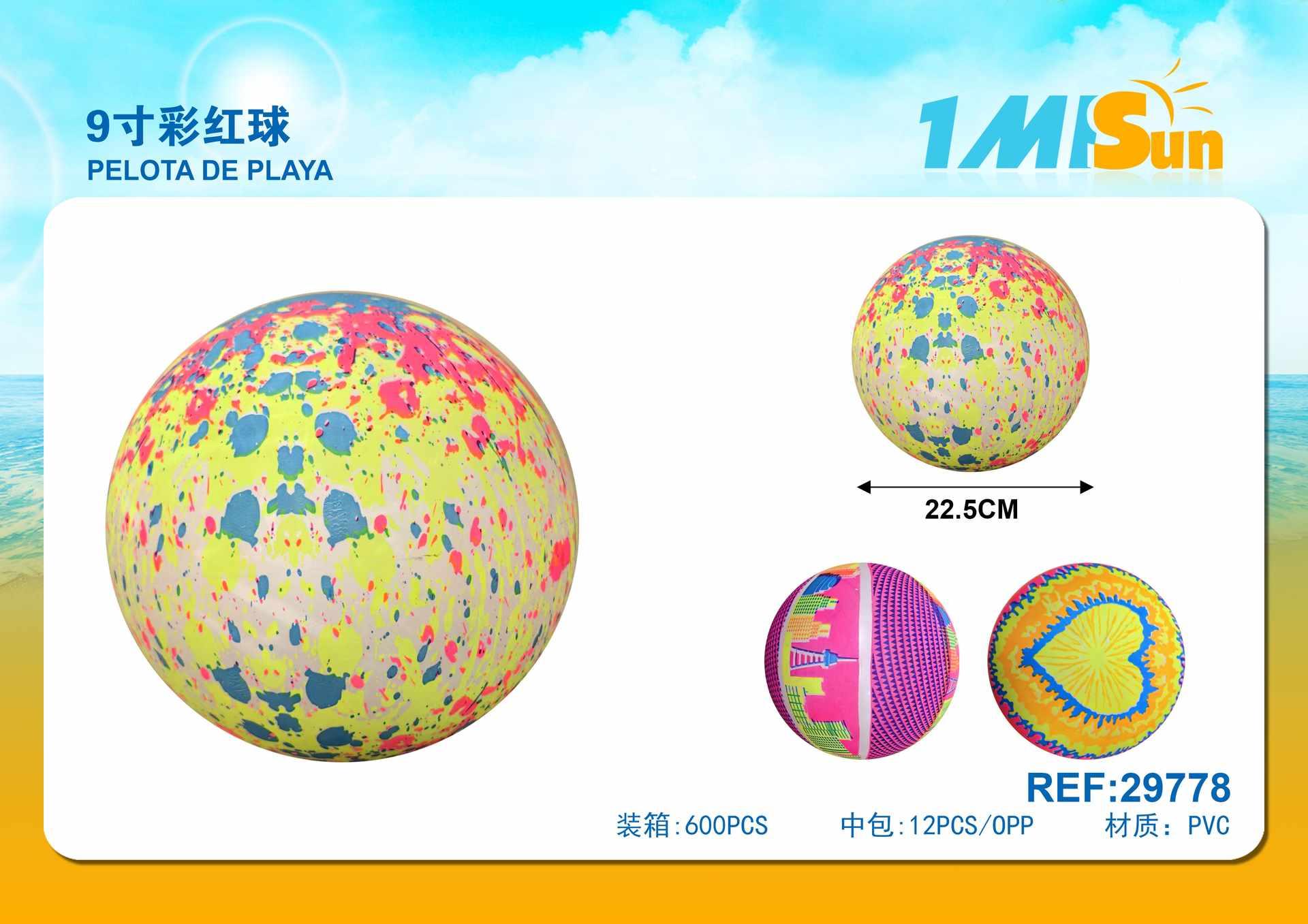 Pelota de playa, 9 pulgadas, modelo 29778