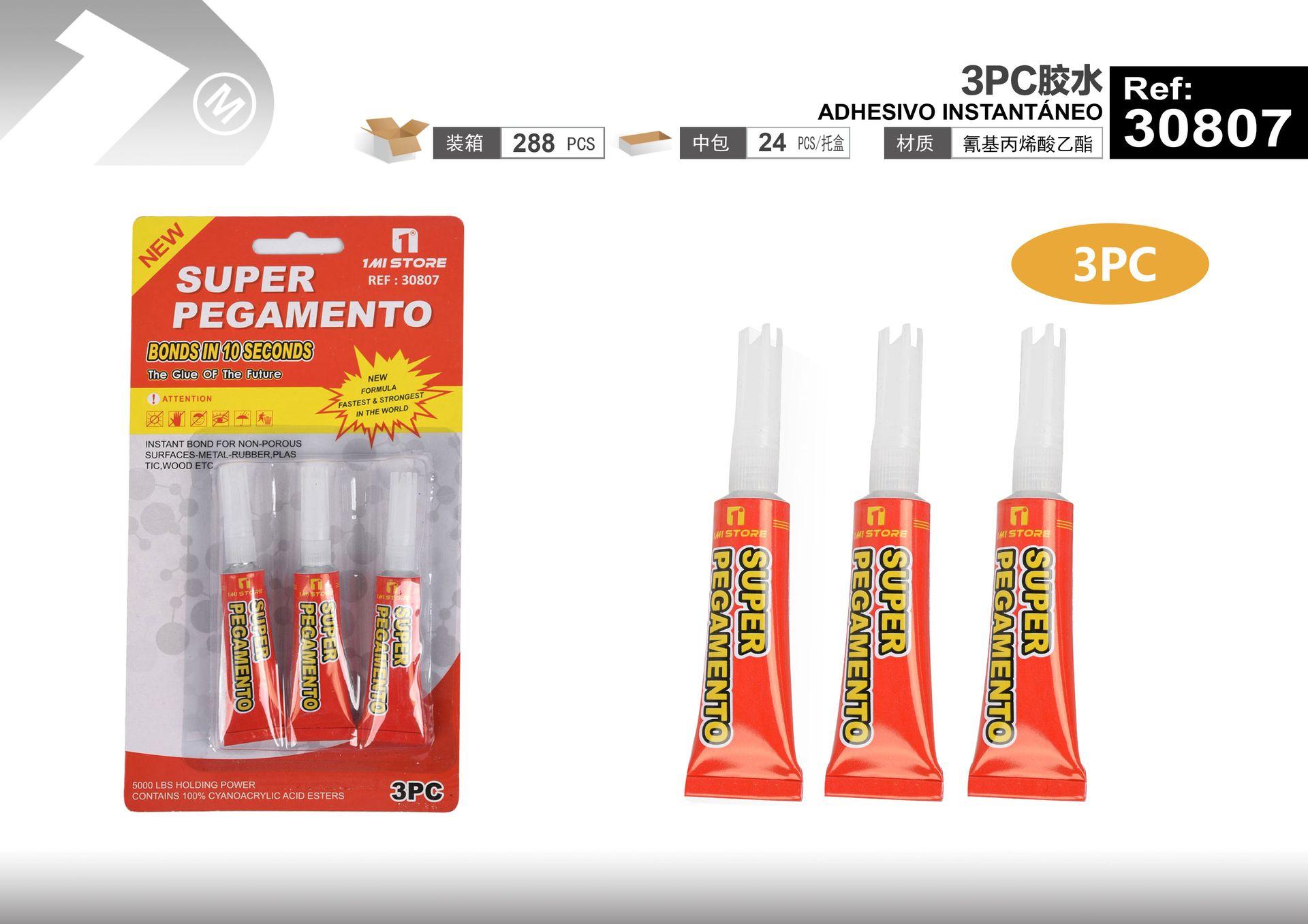 pegamento, 3 piezas