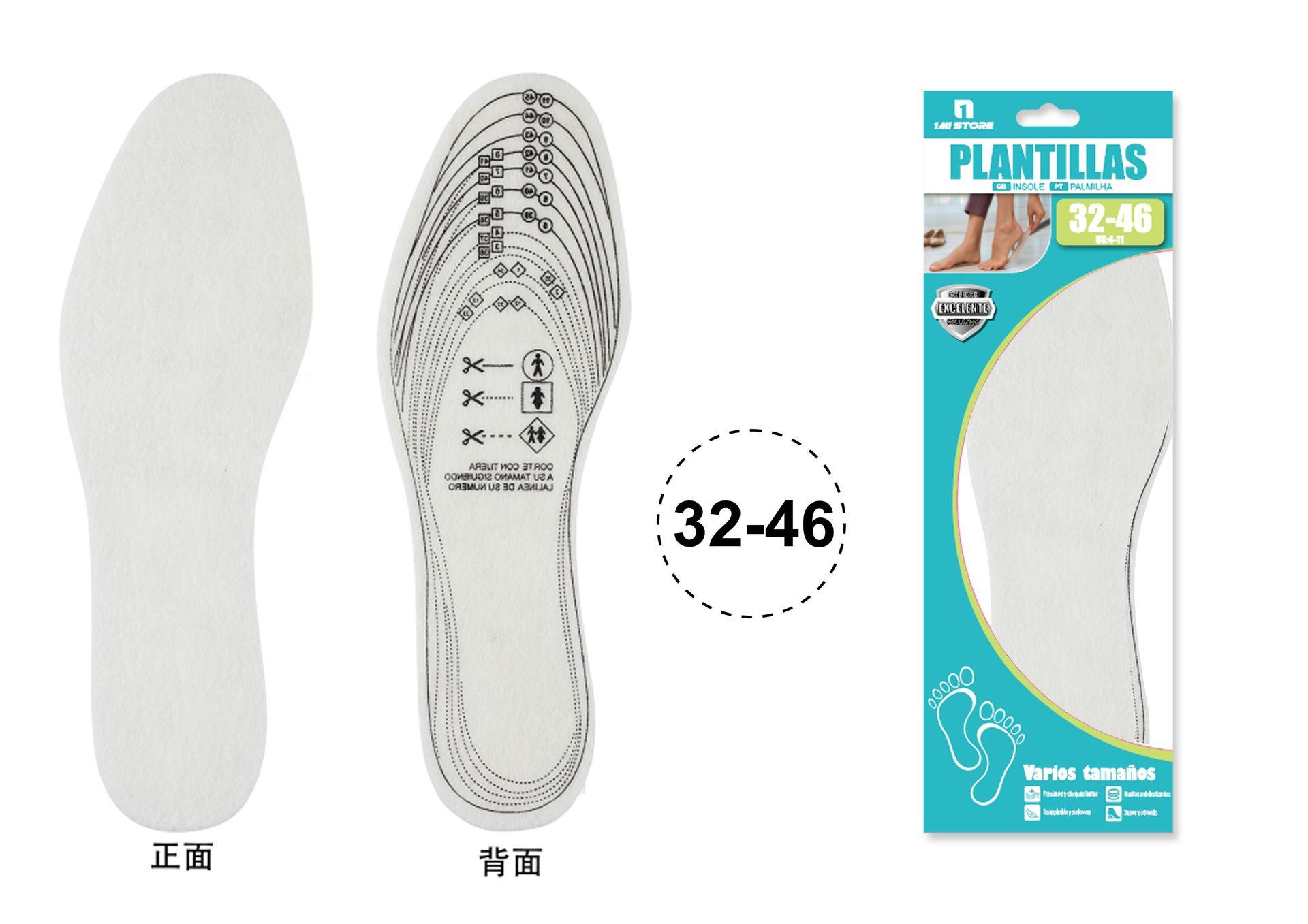 Plantillas universales, 30 × 10 cm, color blanco