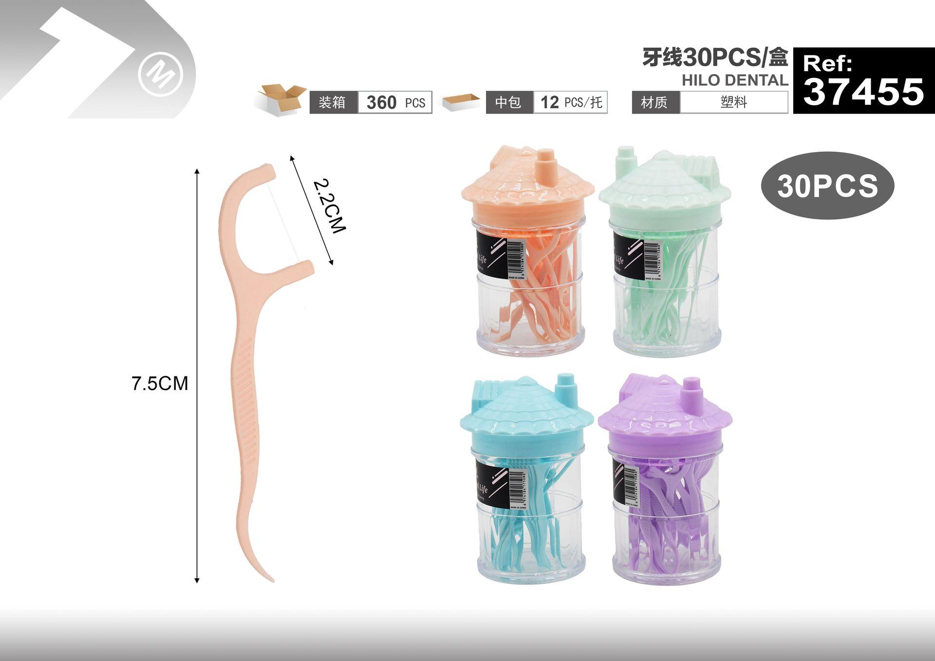 Palillos e hilo dental, 30 piezas, modelo 37455