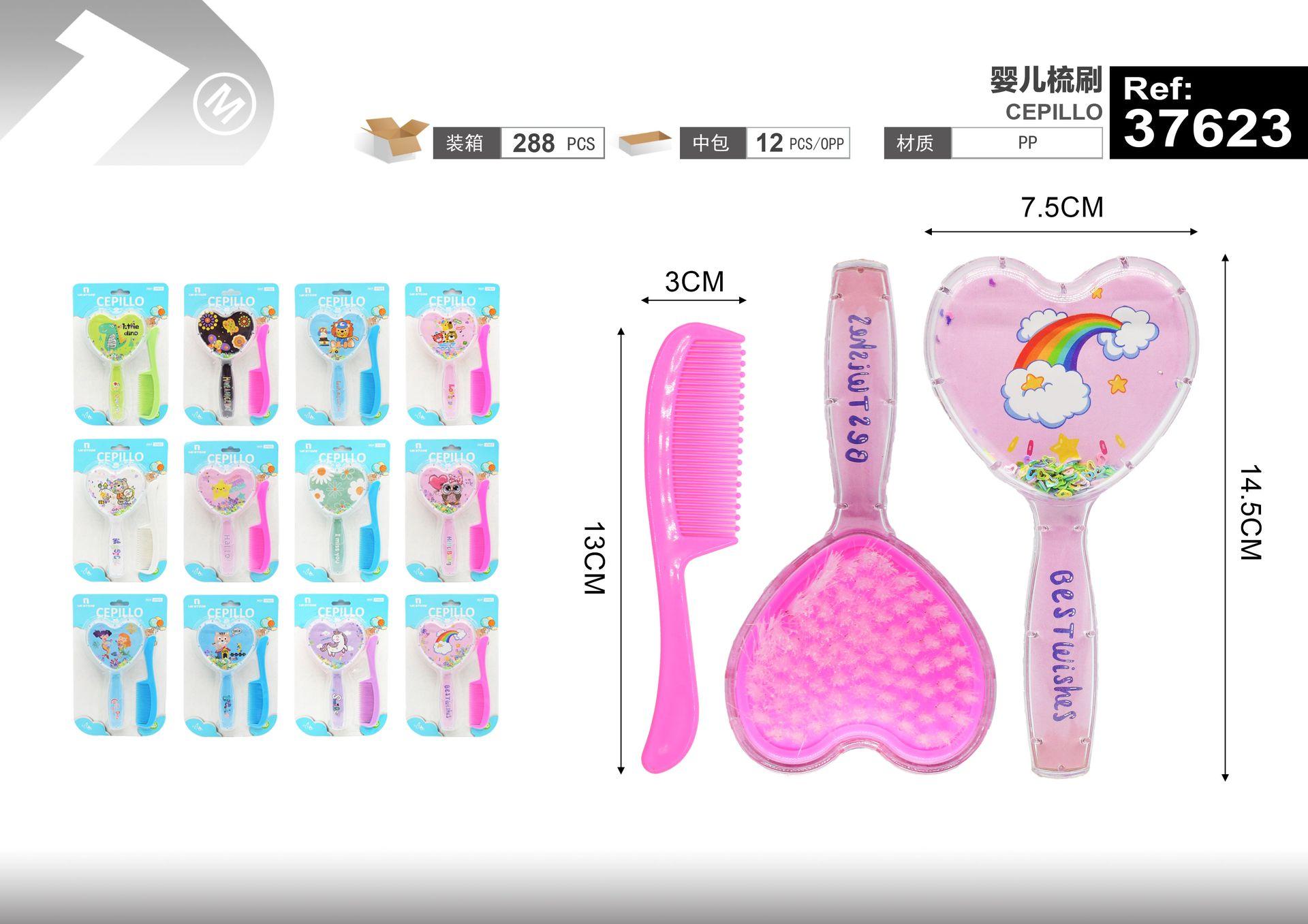 Juego de peine y cepillo para bebé, modelo 37623