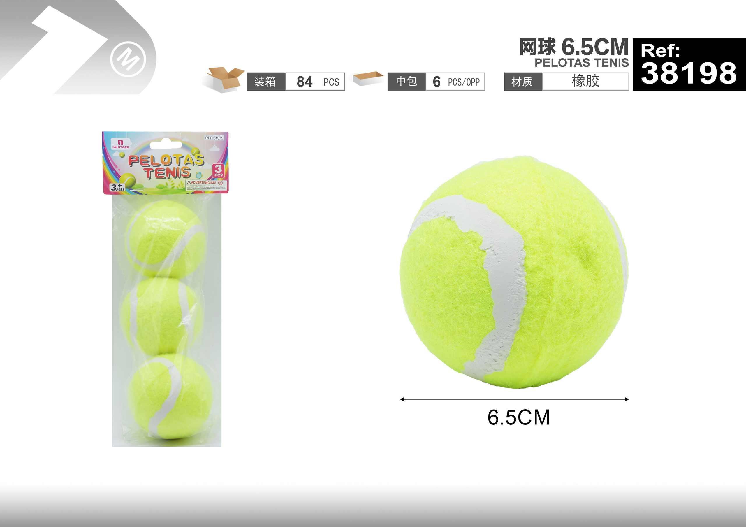 tenis, 6,5 cm