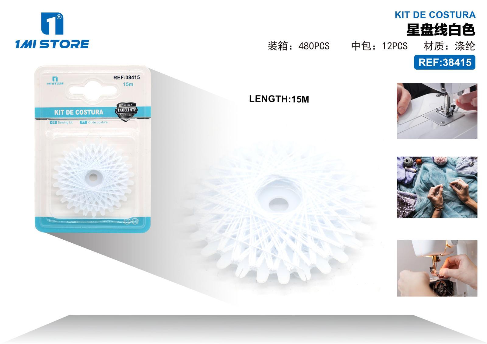 Hilo, 15 m, color blanco, modelo 38415