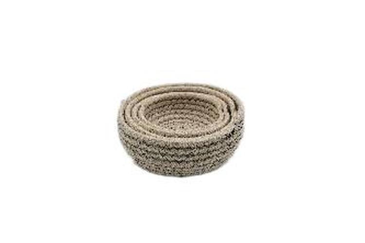 Cesta de almacenamiento tejida, 12 × 4 cm, 14 × 5 cm, 17 × 6 cm, 19 × 7 cm, 4 piezas