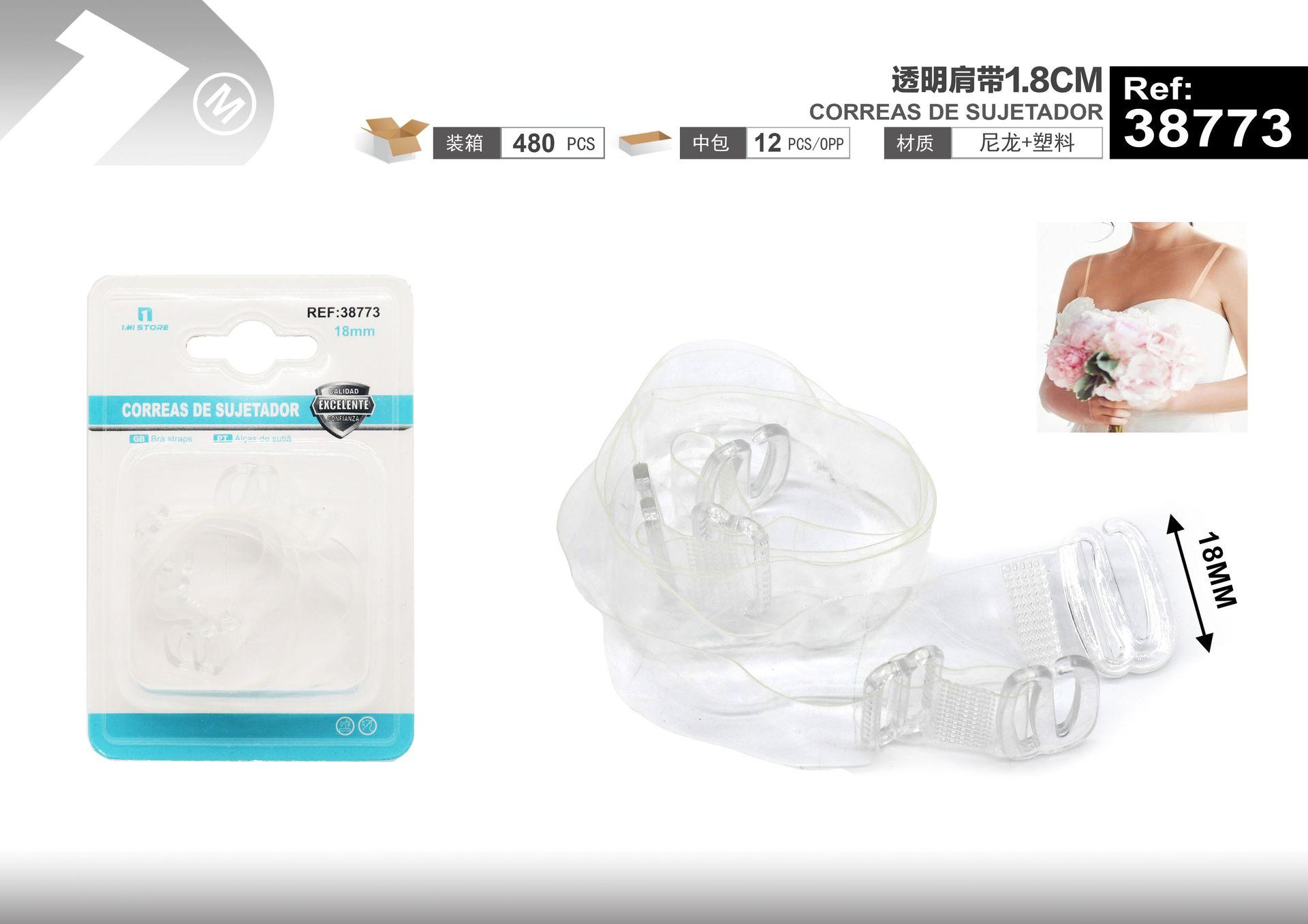 Accesorios para ropa interior, 1,8 cm, color transparente