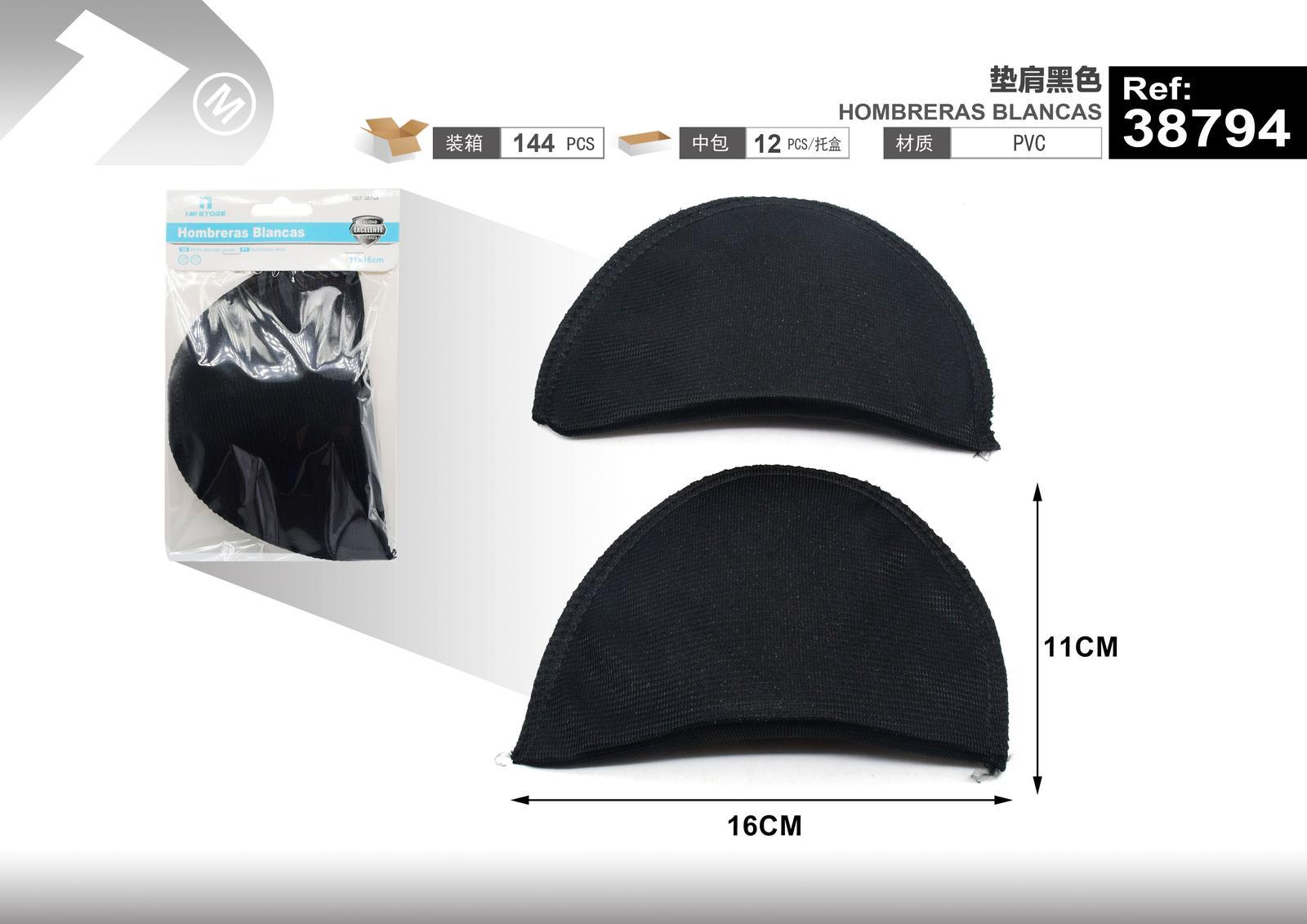 Accesorios para ropa interior, 16 × 11 cm, color negro