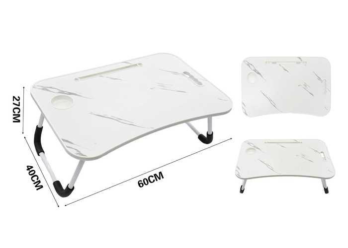 Mesas plegables, 40 × 60 cm, color blanco, modelo 38996