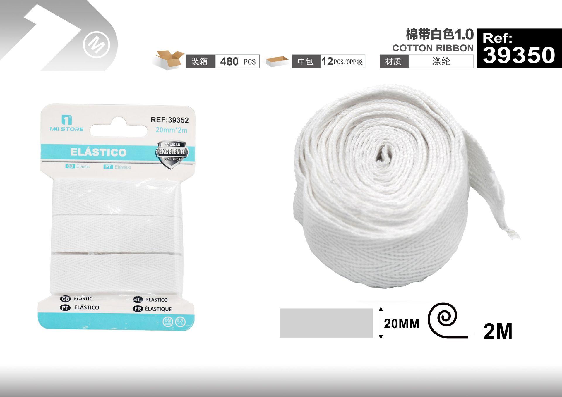Banda elástica, color blanco, modelo 39350
