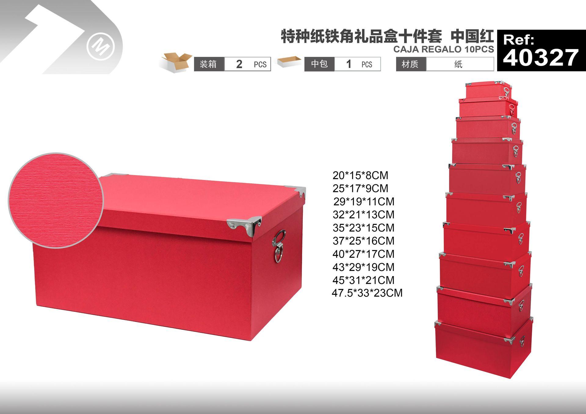 caja de regalo, color rojo, modelo 40327