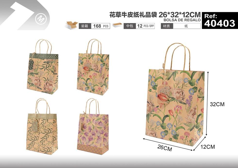 Bolsas de regalo, 26 × 32 × 12 cm, modelo 40403