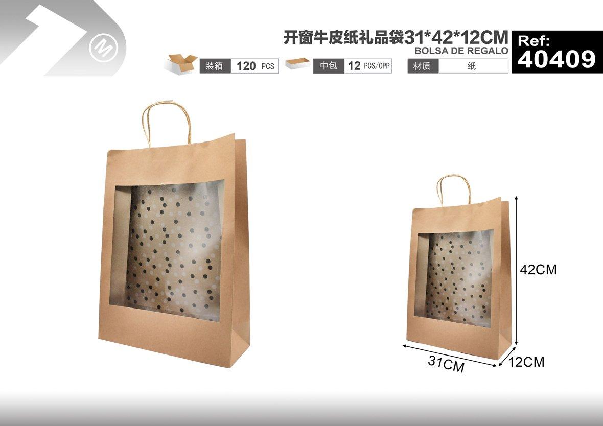Bolsas de regalo, 31 × 42 × 12 cm, modelo 40409