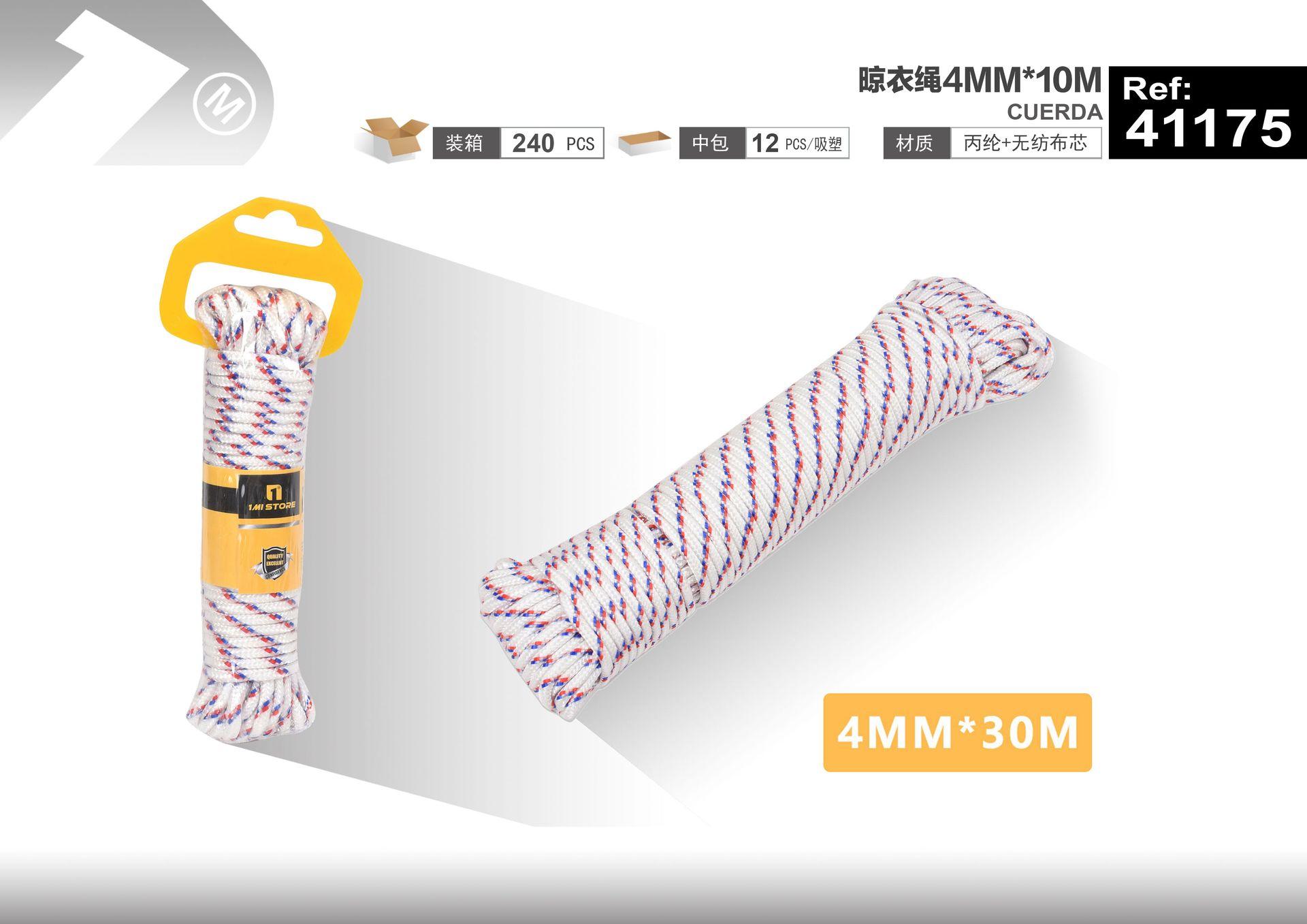 Cuerda para tender ropa, 4 mm, 10 m, ref. 41175