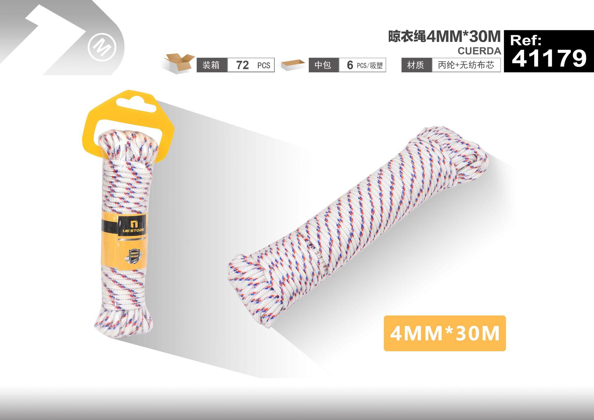 Cuerda para tender ropa, 4 mm, 30 m, ref. 41179
