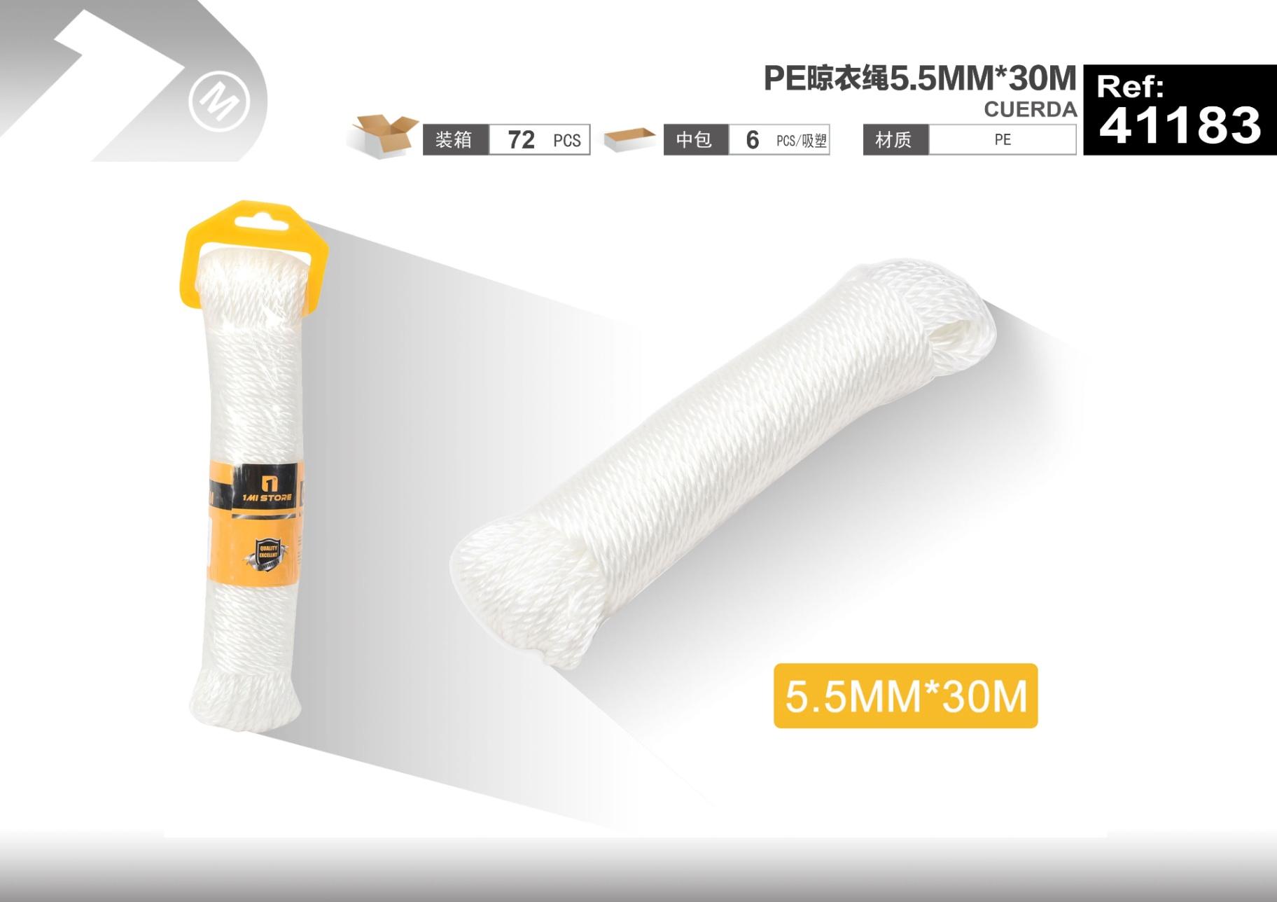 Cuerda para tender ropa, 5,5 mm, 30 m, ref. 41183