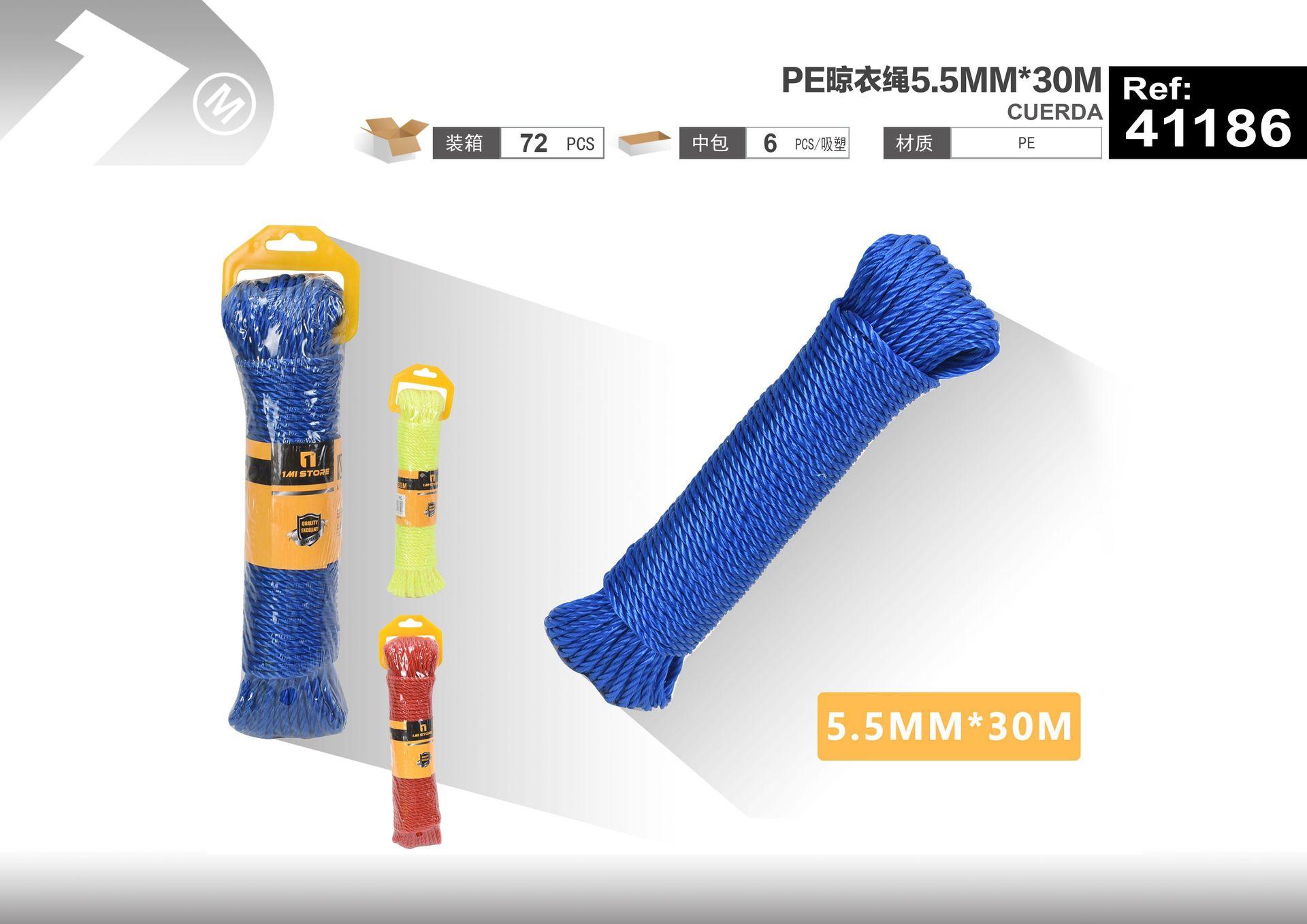 Cuerda para tender ropa, 5,5 mm, 30 m, ref. 41186