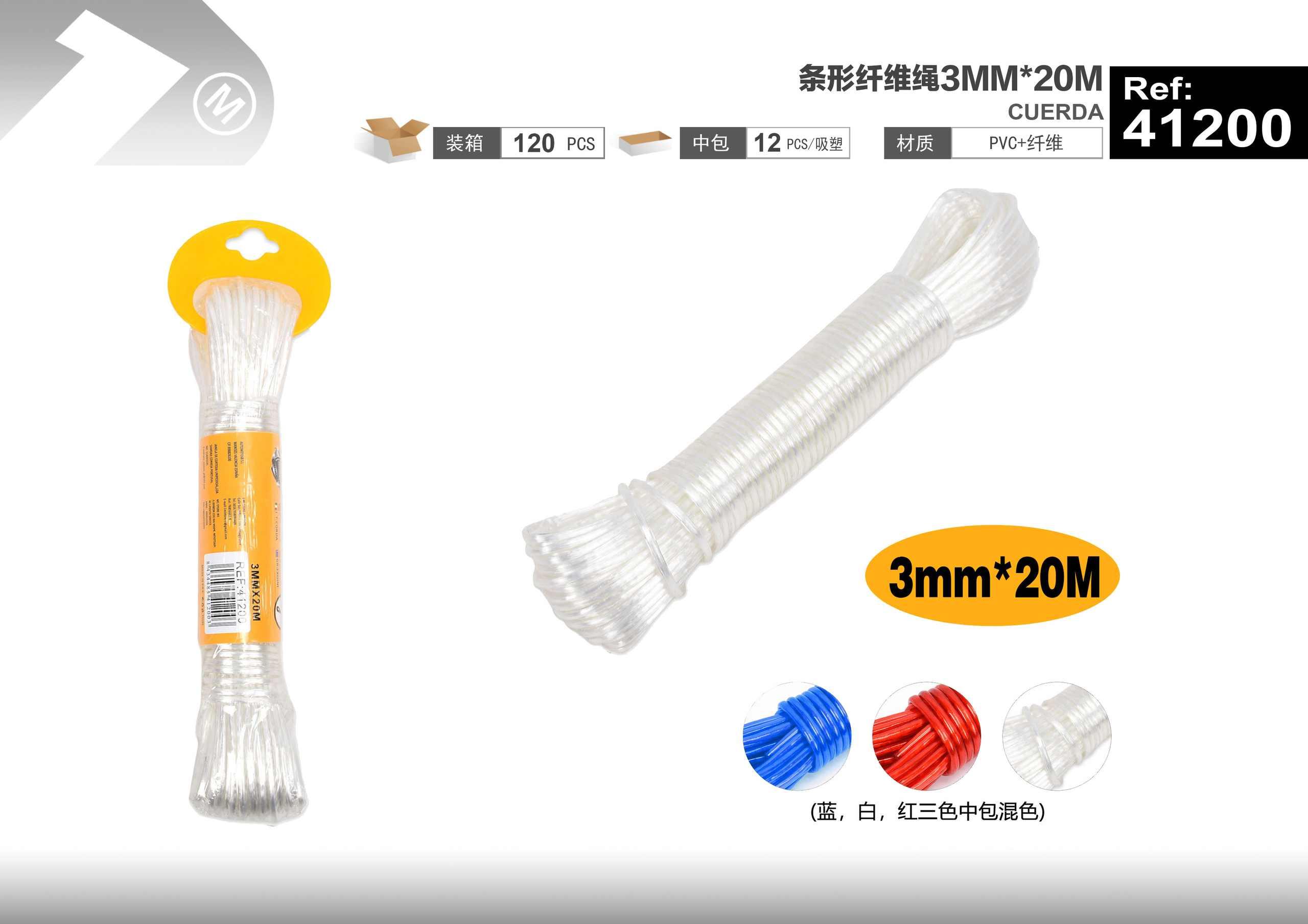 Cuerda de nailon, 3 mm, 20 m, ref. 41200