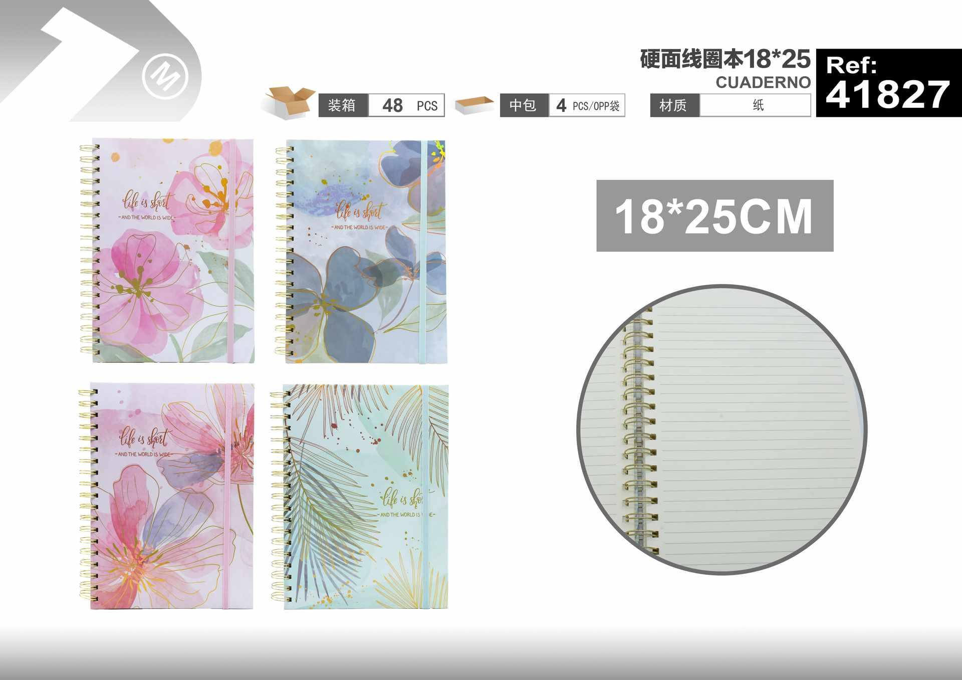 Cuaderno de bobina, 18 × 25, modelo 41827