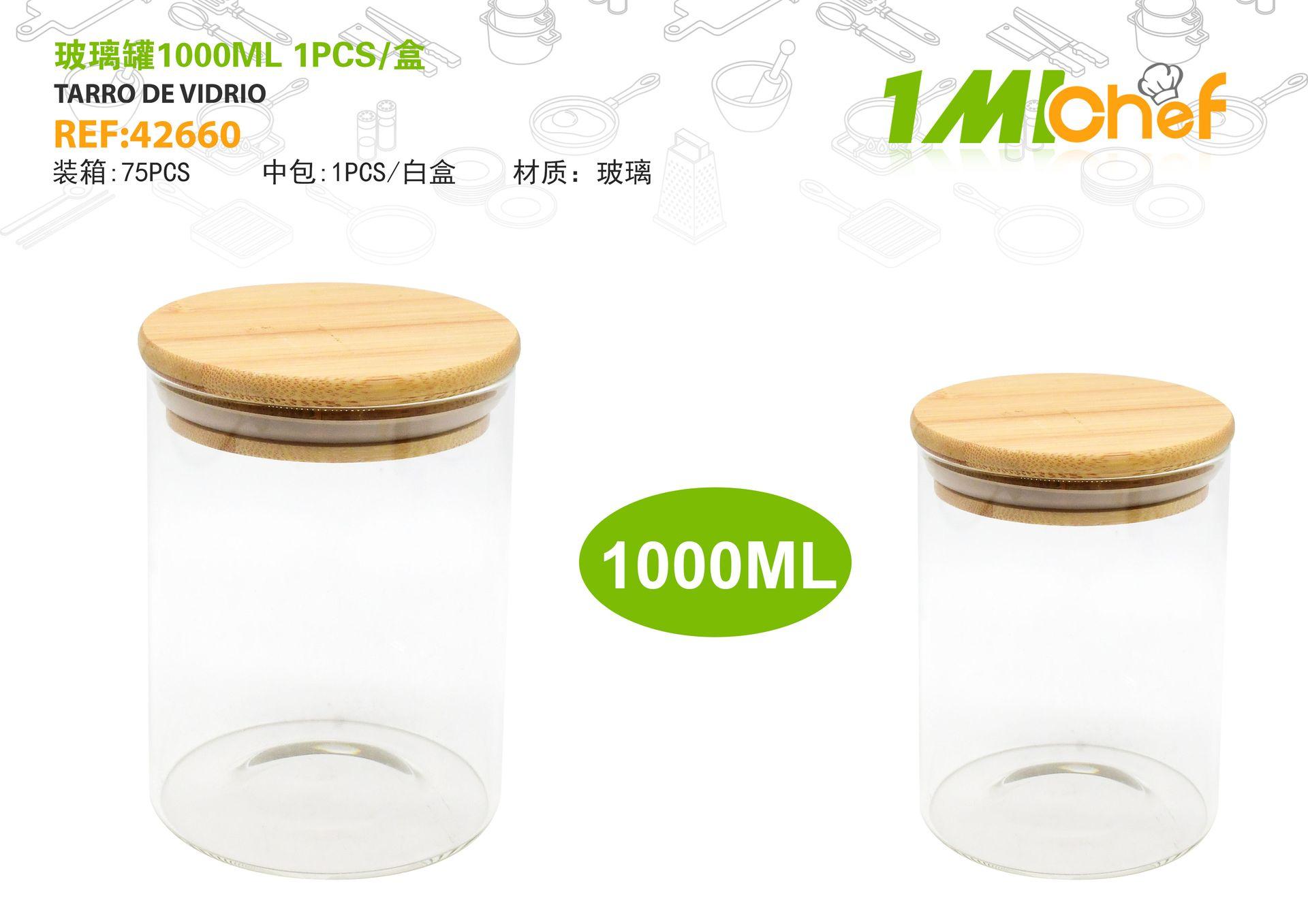 Frasco hermético, 1000 ml, 1 pieza, ref. 42660