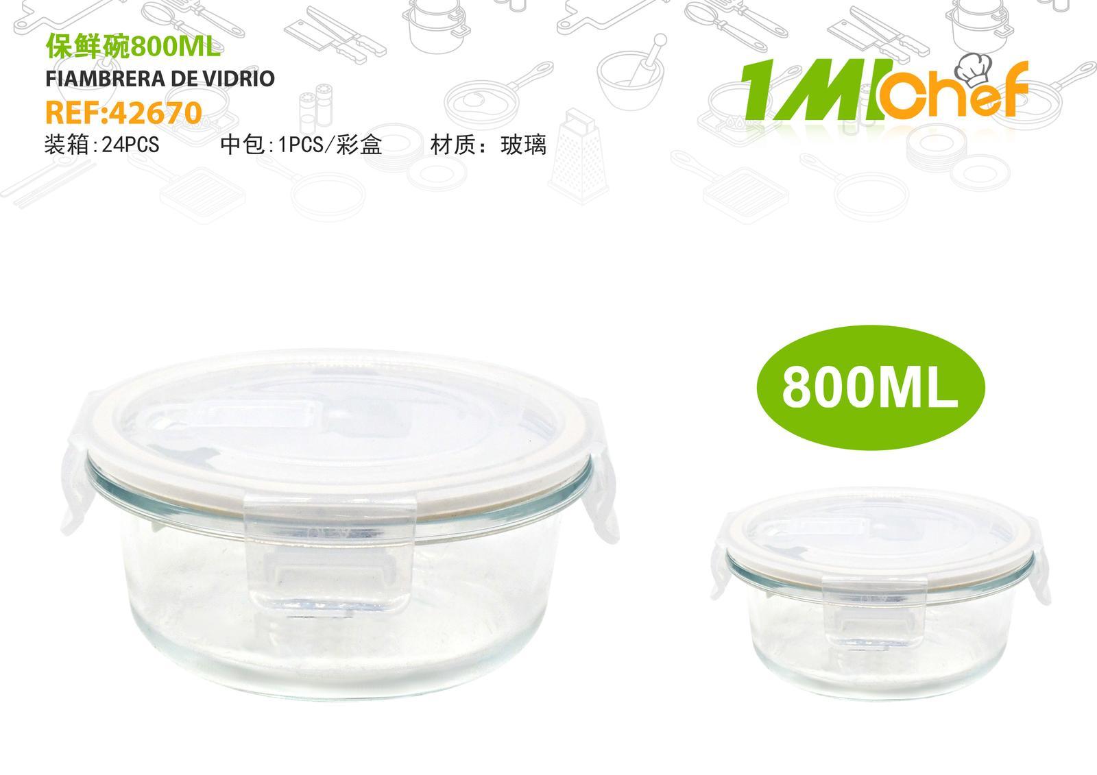 Recipiente para almacenar alimentos, 880 ml
