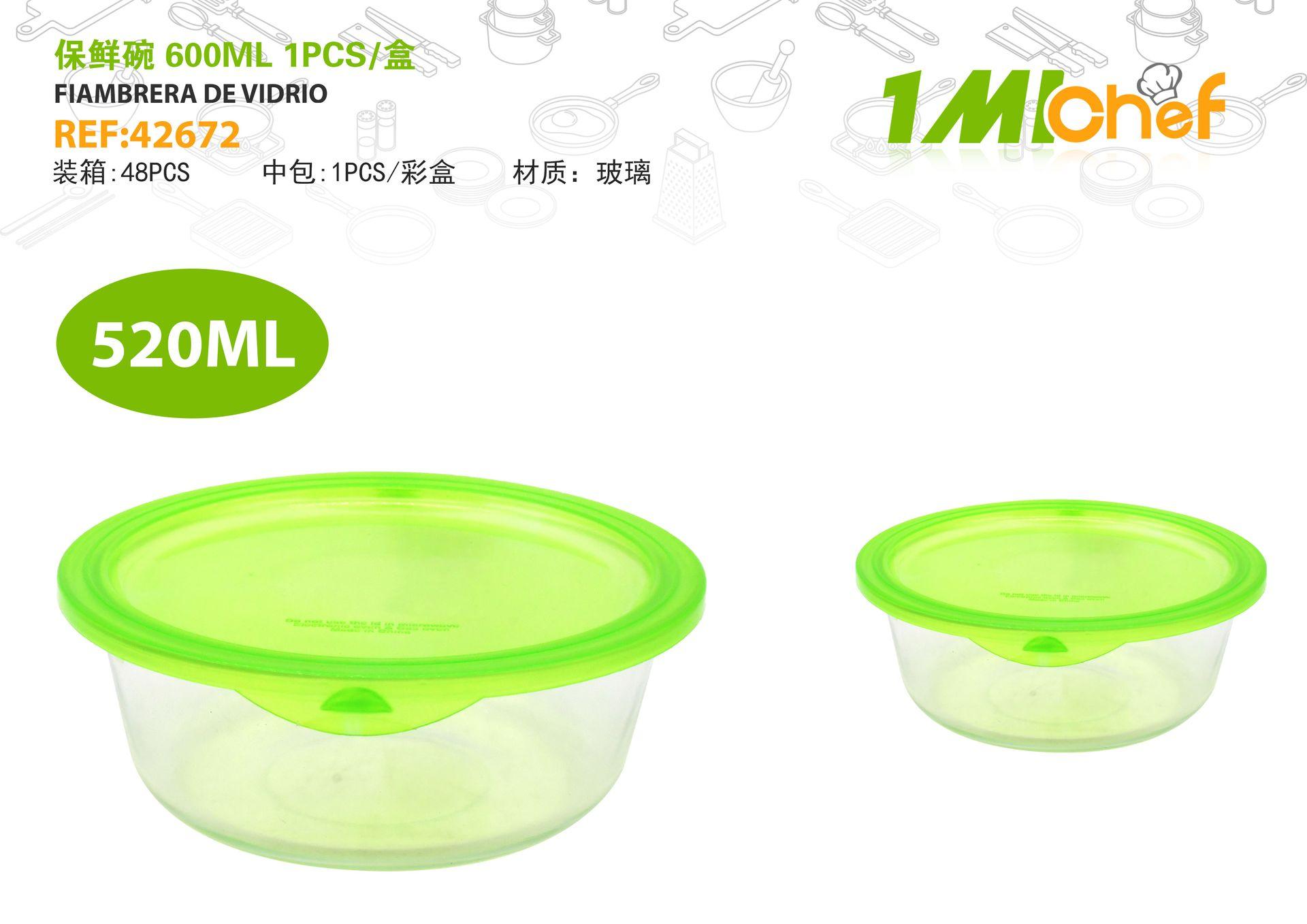 Recipiente para almacenar alimentos, 600 ml, 1 pieza