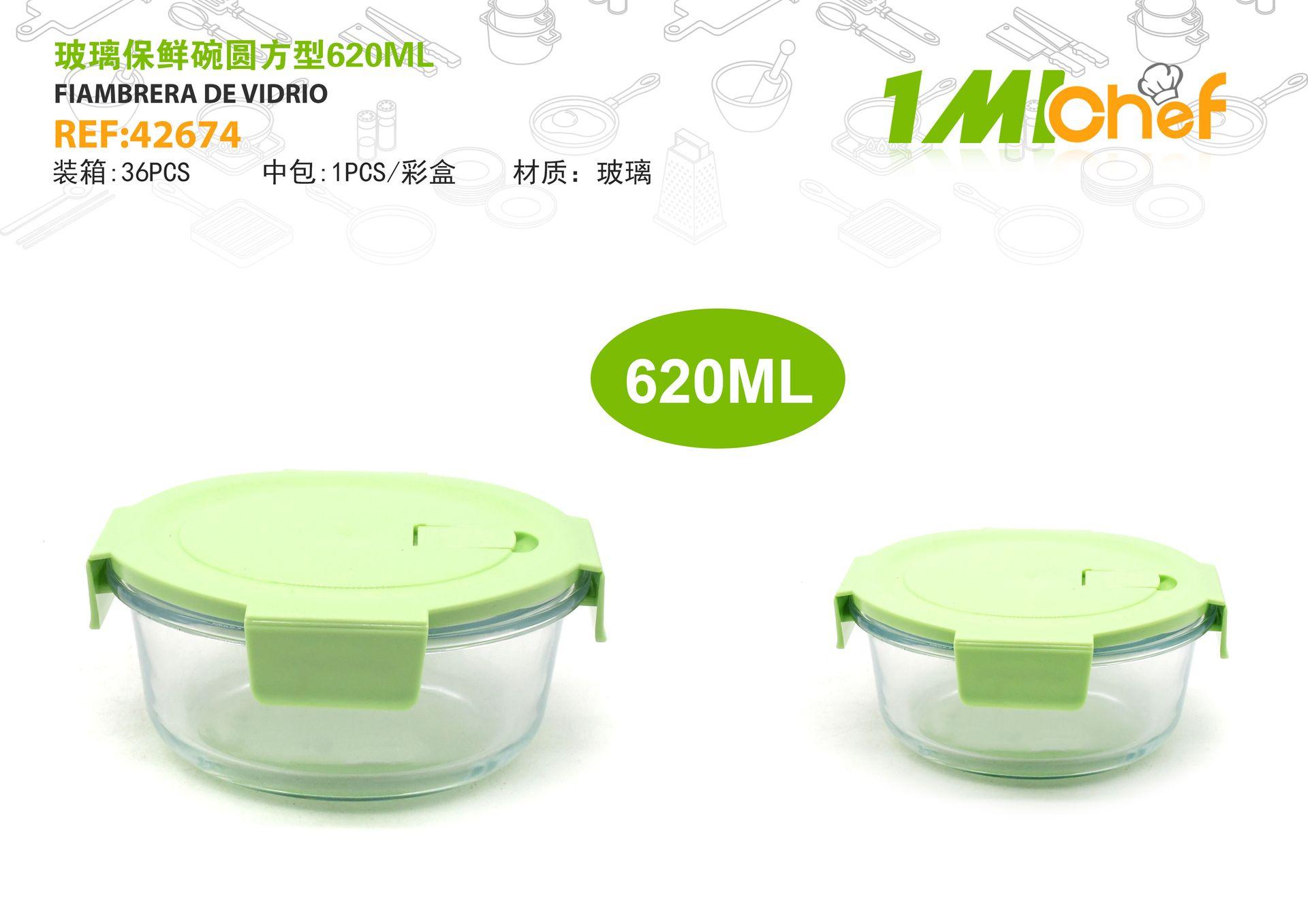 Recipiente para almacenar alimentos, 620 ml