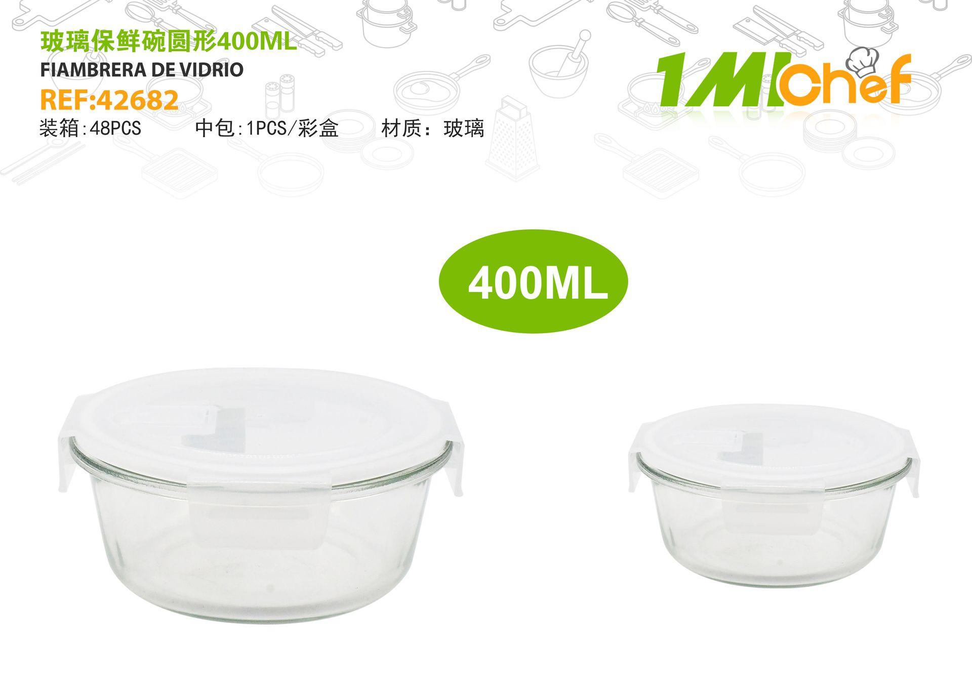 Recipiente para almacenar alimentos, 400 ml, 3 piezas