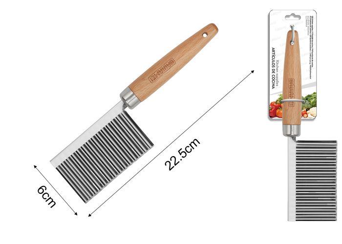 Cuchillo ondulado, 22,5 × 6 × 2 cm