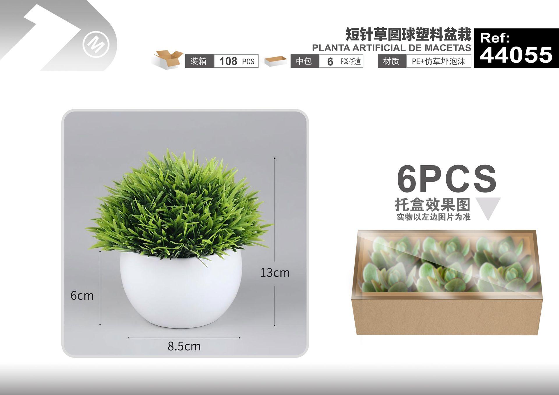 Plantas y césped decorativos, 13 cm, modelo 44055