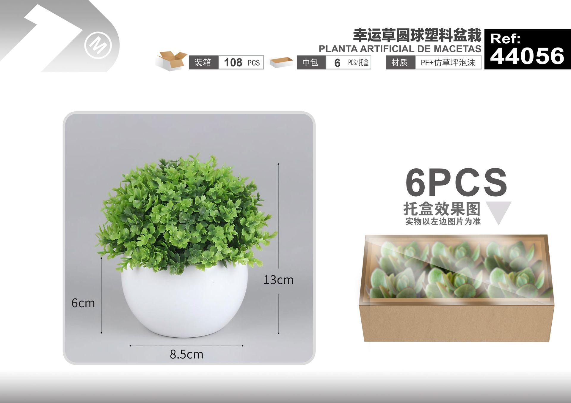 Plantas y césped decorativos, 13 cm, modelo 44056