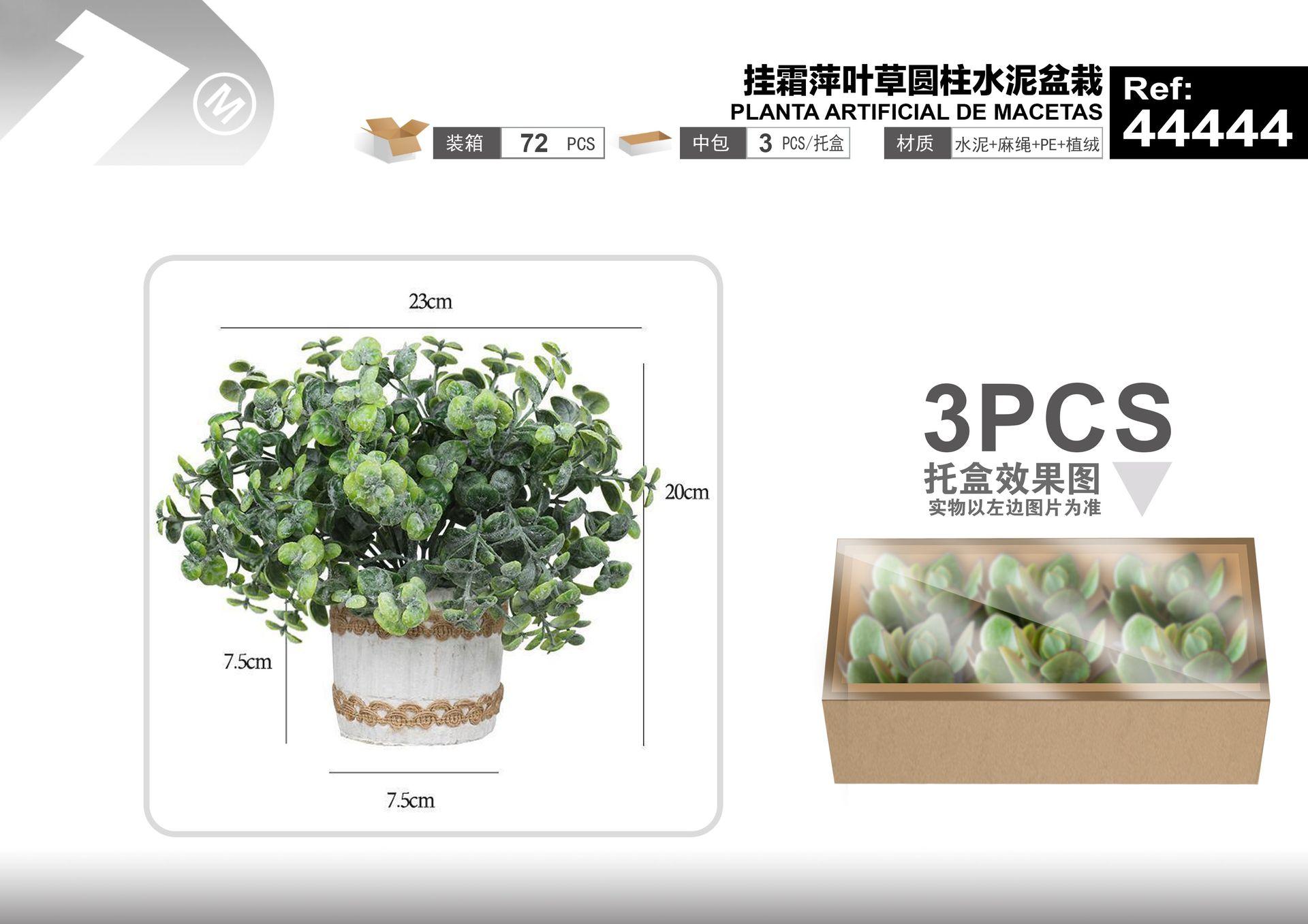 Plantas y césped decorativos, 23 cm, 20 cm, modelo 44444